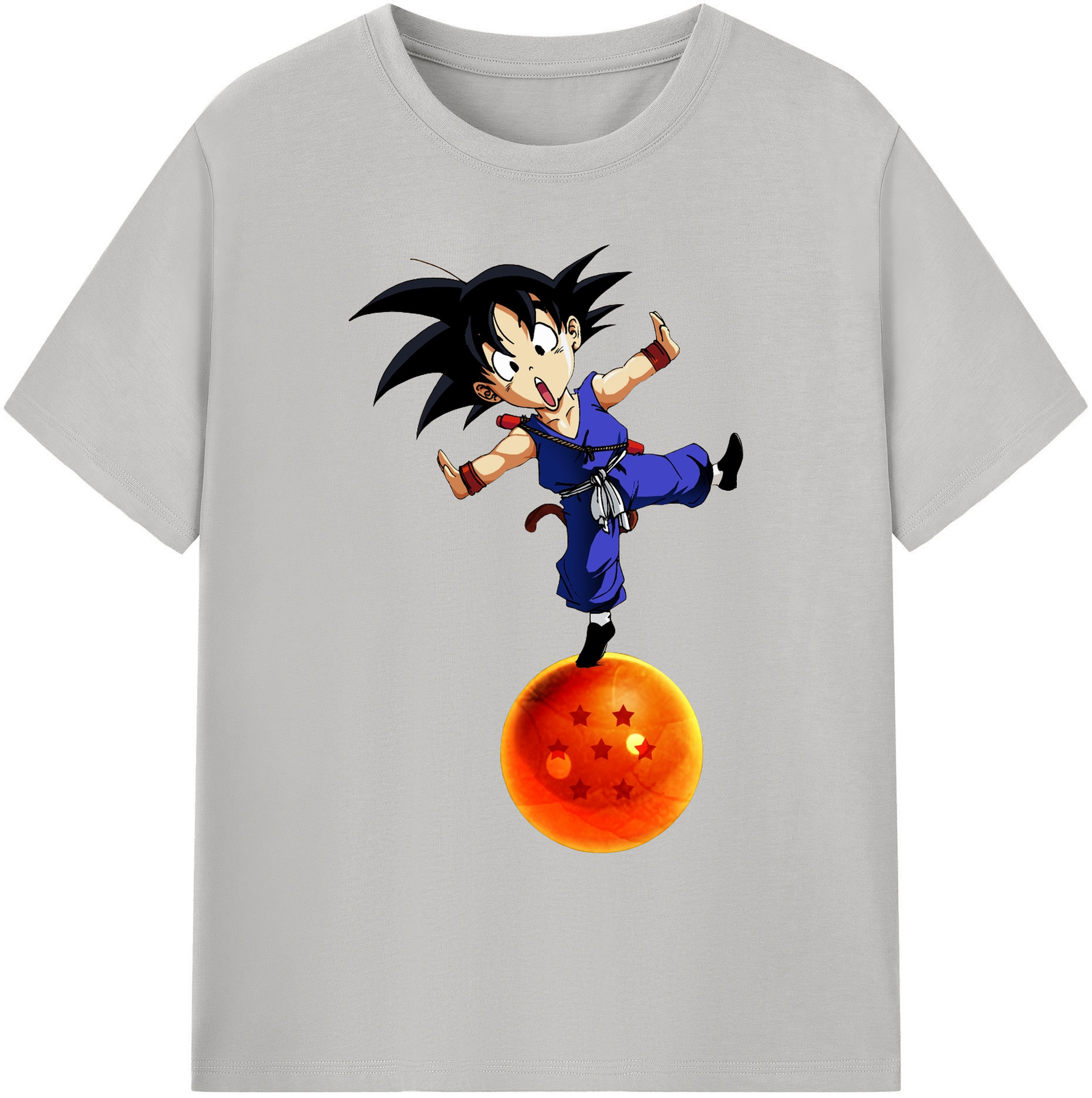 （画像用） ドラゴンボール 孫悟空（そん ごくう）Son Goku カカロット DRAGON BALL Kakarotto 綿100％ メンズ半袖Tシャツ｜肌触りやわらか＆通気性