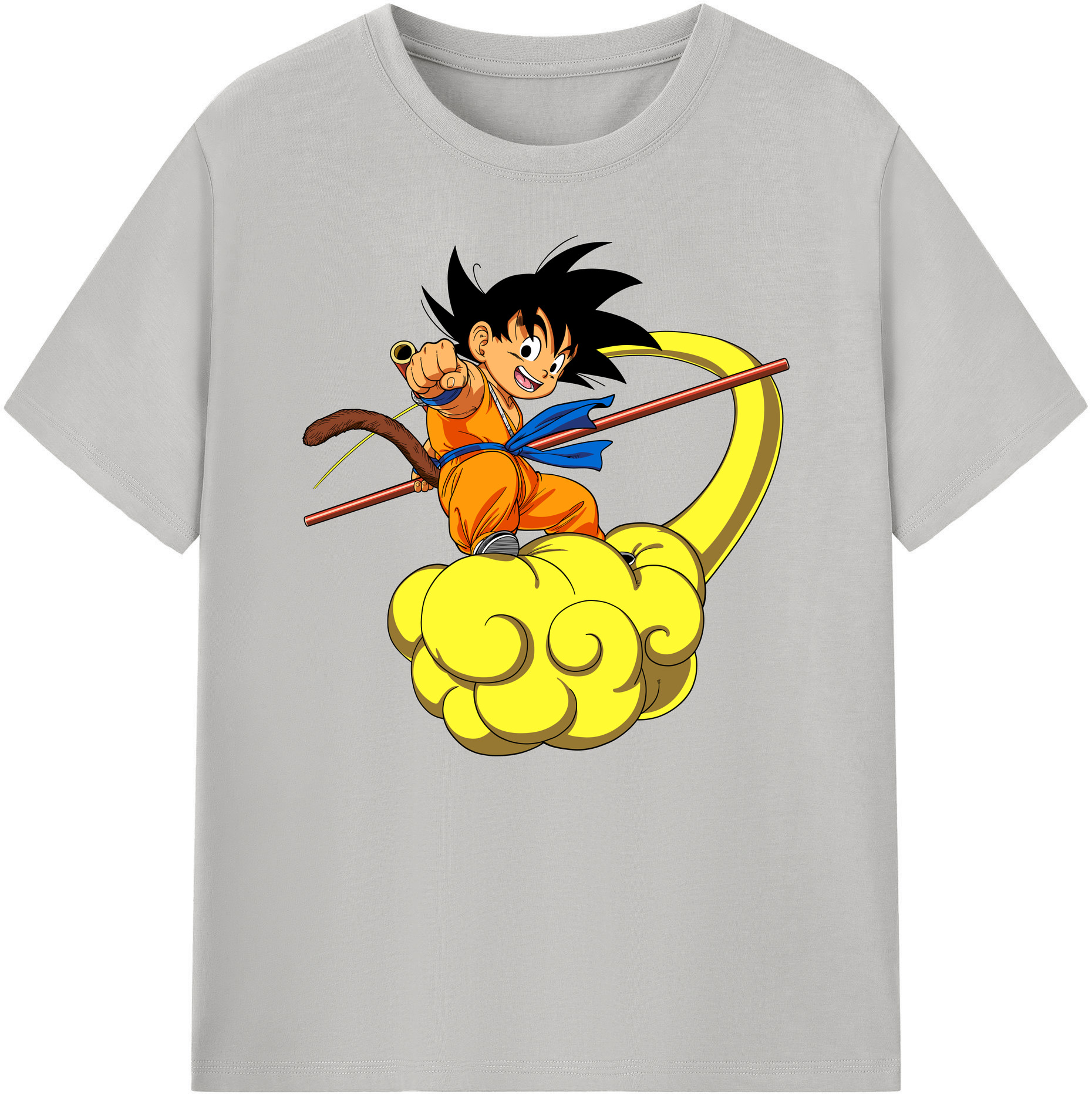 （画像用） ドラゴンボール 孫悟空（そん ごくう）Son Goku カカロット DRAGON BALL Kakarotto 綿100％ メンズ半袖Tシャツ｜肌触りやわらか＆通気性