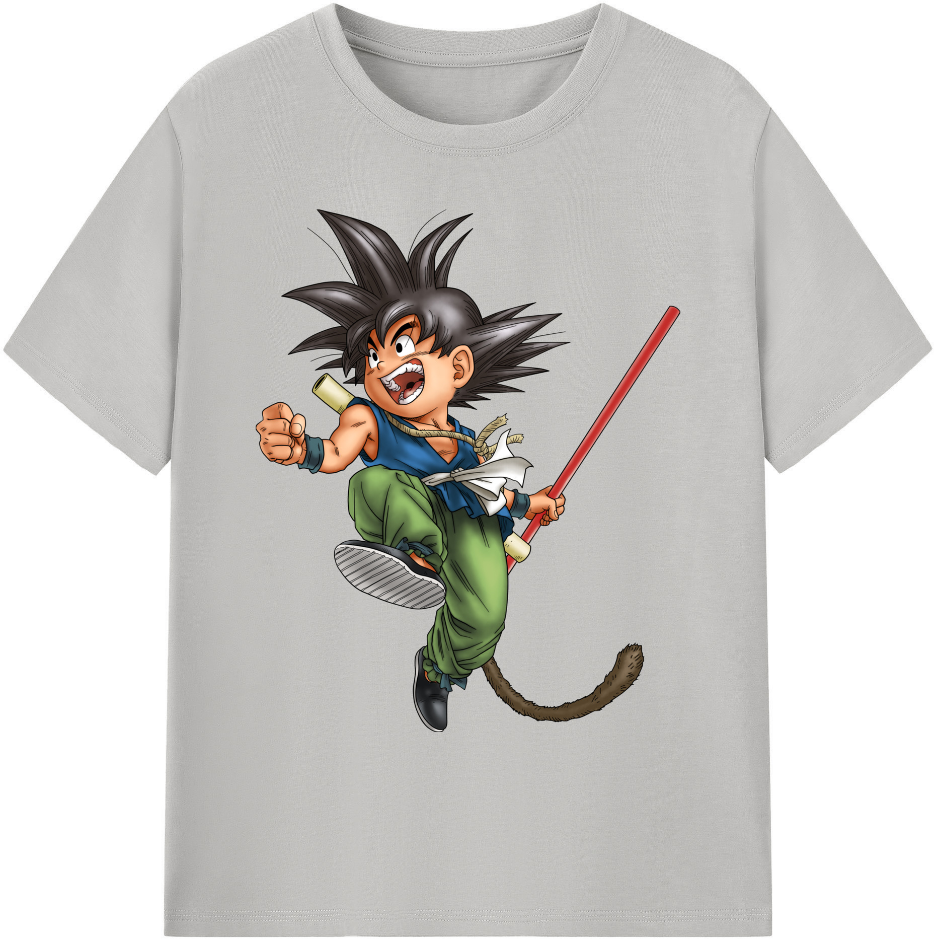 （画像用） ドラゴンボール 孫悟空（そん ごくう）Son Goku カカロット DRAGON BALL Kakarotto 綿100％ メンズ半袖Tシャツ｜肌触りやわらか＆通気性
