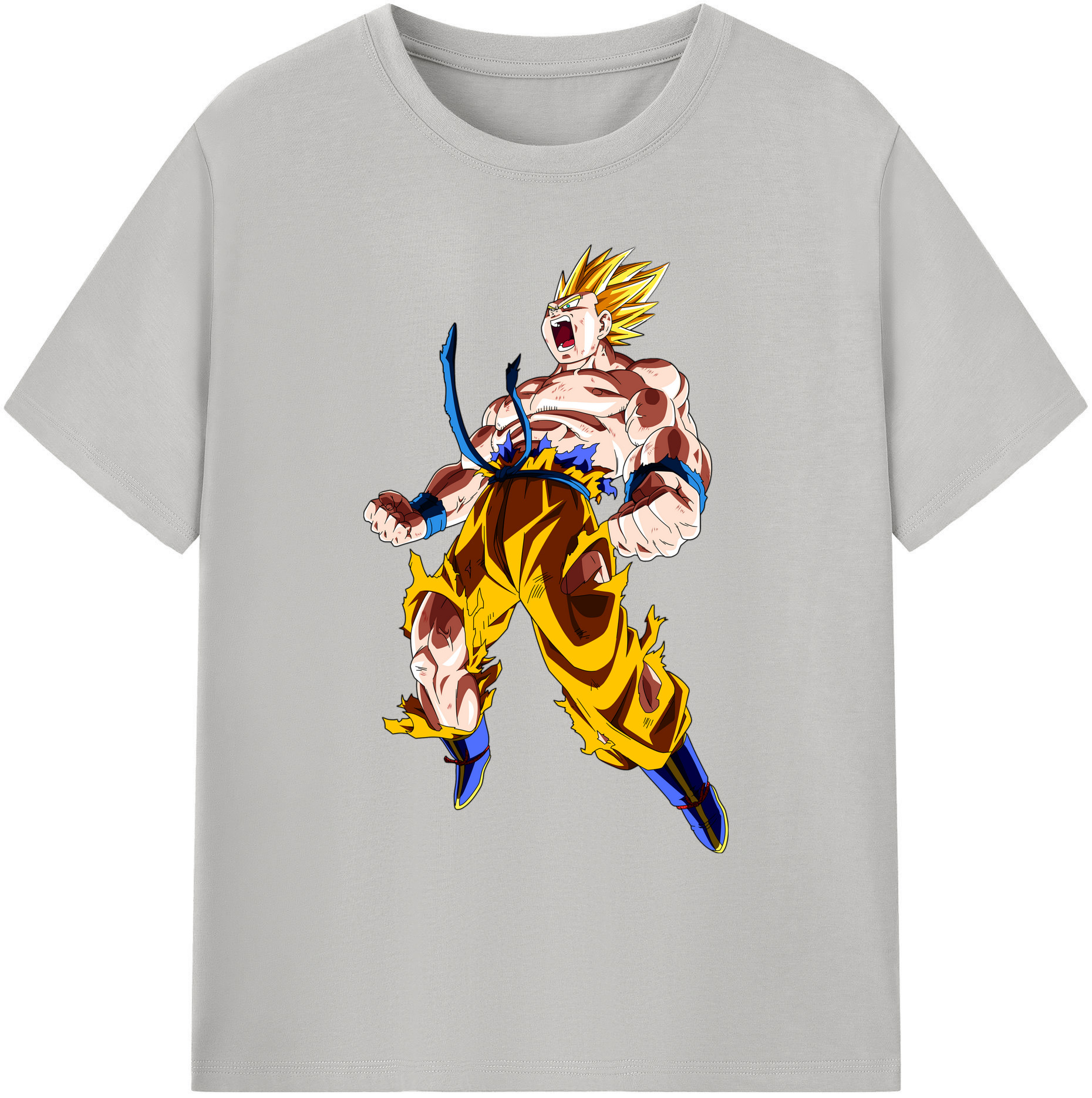 （画像用） ドラゴンボール 孫悟空（そん ごくう）Son Goku カカロット DRAGON BALL Kakarotto 綿100％ メンズ半袖Tシャツ｜肌触りやわらか＆通気性