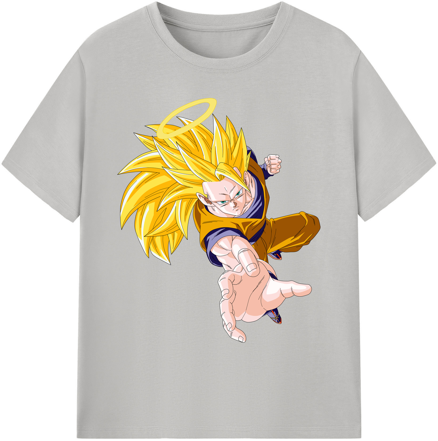 （画像用） ドラゴンボール 孫悟空（そん ごくう）Son Goku カカロット DRAGON BALL Kakarotto 綿100％ メンズ半袖Tシャツ｜肌触りやわらか＆通気性