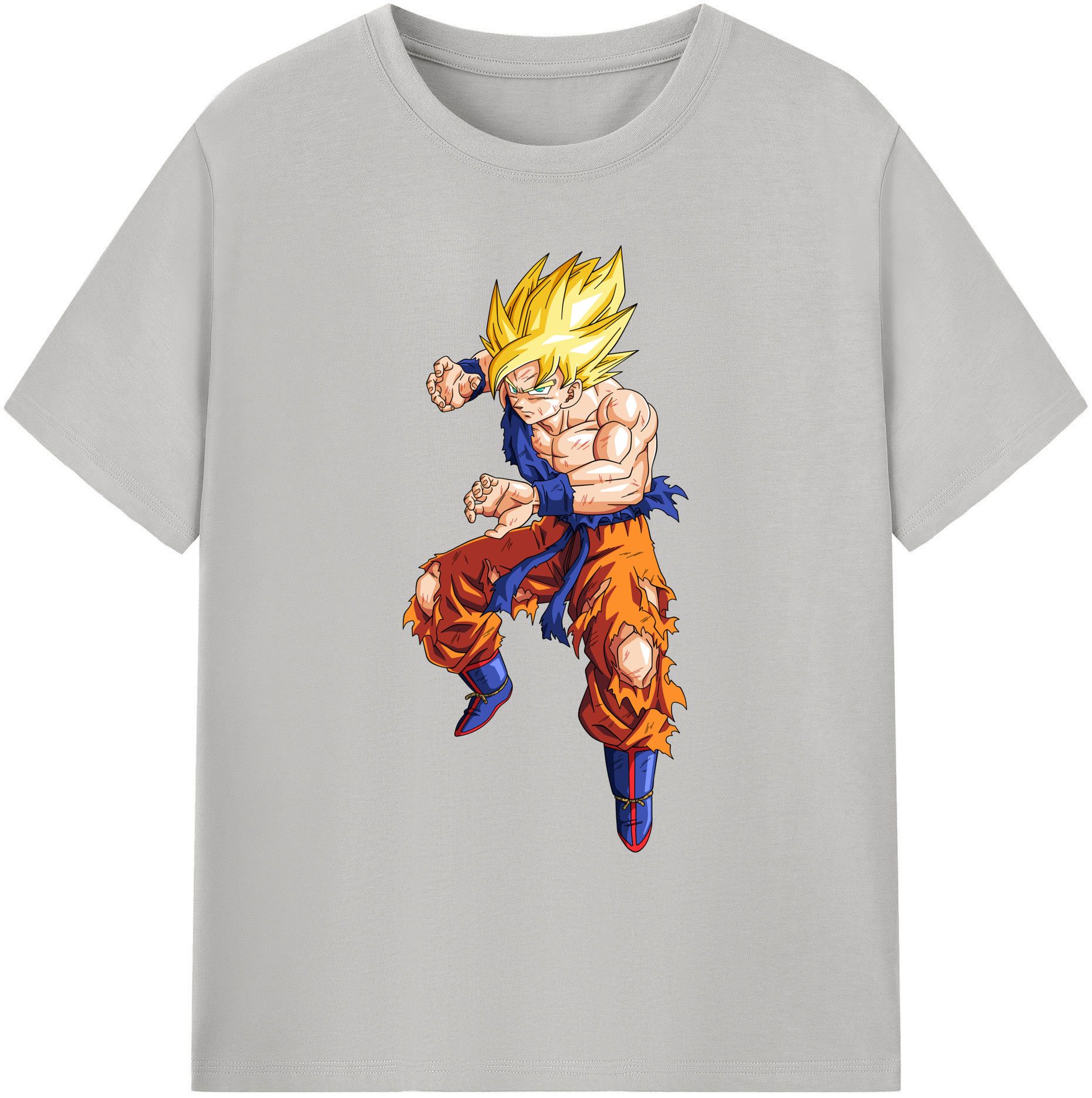 （画像用） ドラゴンボール 孫悟空（そん ごくう）Son Goku カカロット DRAGON BALL Kakarotto 綿100％ メンズ半袖Tシャツ｜肌触りやわらか＆通気性