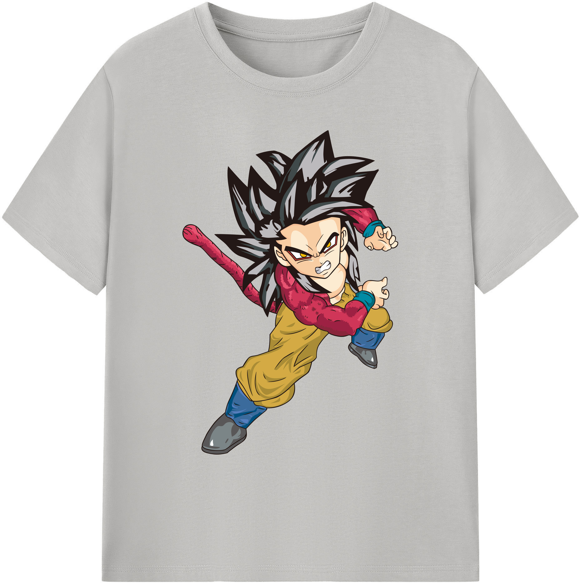 （画像用） ドラゴンボール 孫悟空（そん ごくう）Son Goku カカロット DRAGON BALL Kakarotto 綿100％ メンズ半袖Tシャツ｜肌触りやわらか＆通気性