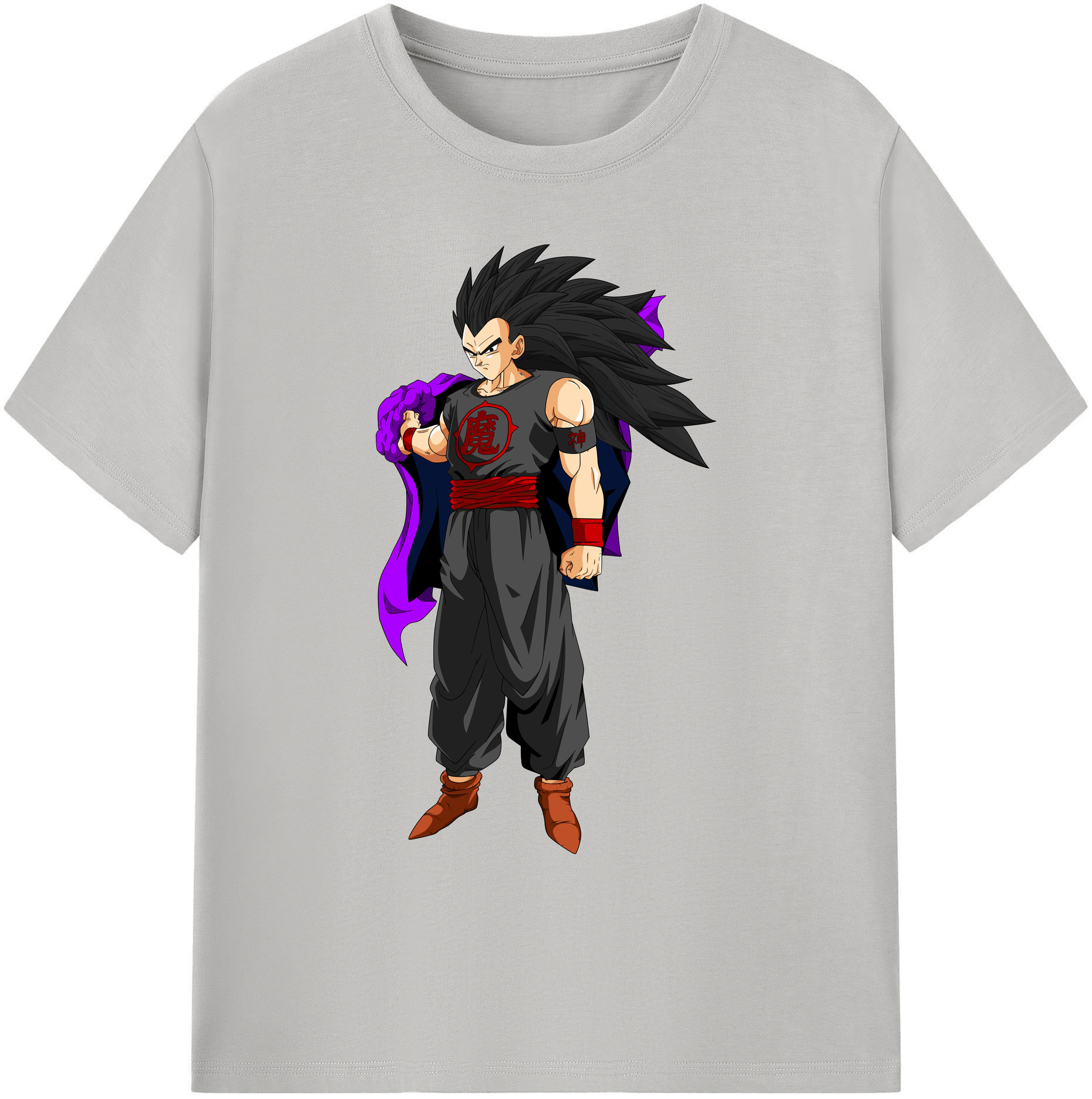 （画像用） ドラゴンボール ベジータ四世（Bejīta Yonsei）DRAGON BALL Vegeta IV 綿100％ メンズ半袖Tシャツ｜肌触りやわらか＆通気性