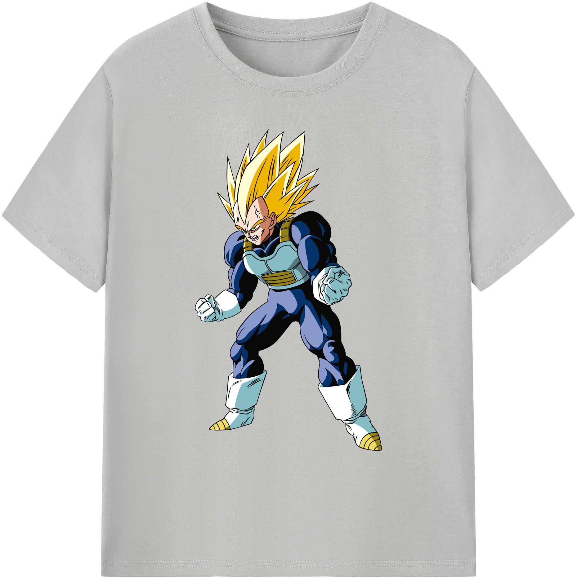 （画像用） ドラゴンボール ベジータ四世（Bejīta Yonsei）DRAGON BALL Vegeta IV 綿100％ メンズ半袖Tシャツ｜肌触りやわらか＆通気性
