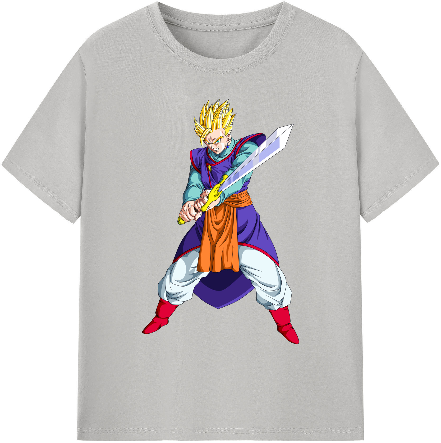 （画像用） ドラゴンボール 孫 悟飯（そんごはん）DRAGON BALL Son Gohan 綿100％ メンズ半袖Tシャツ｜肌触りやわらか＆通気性