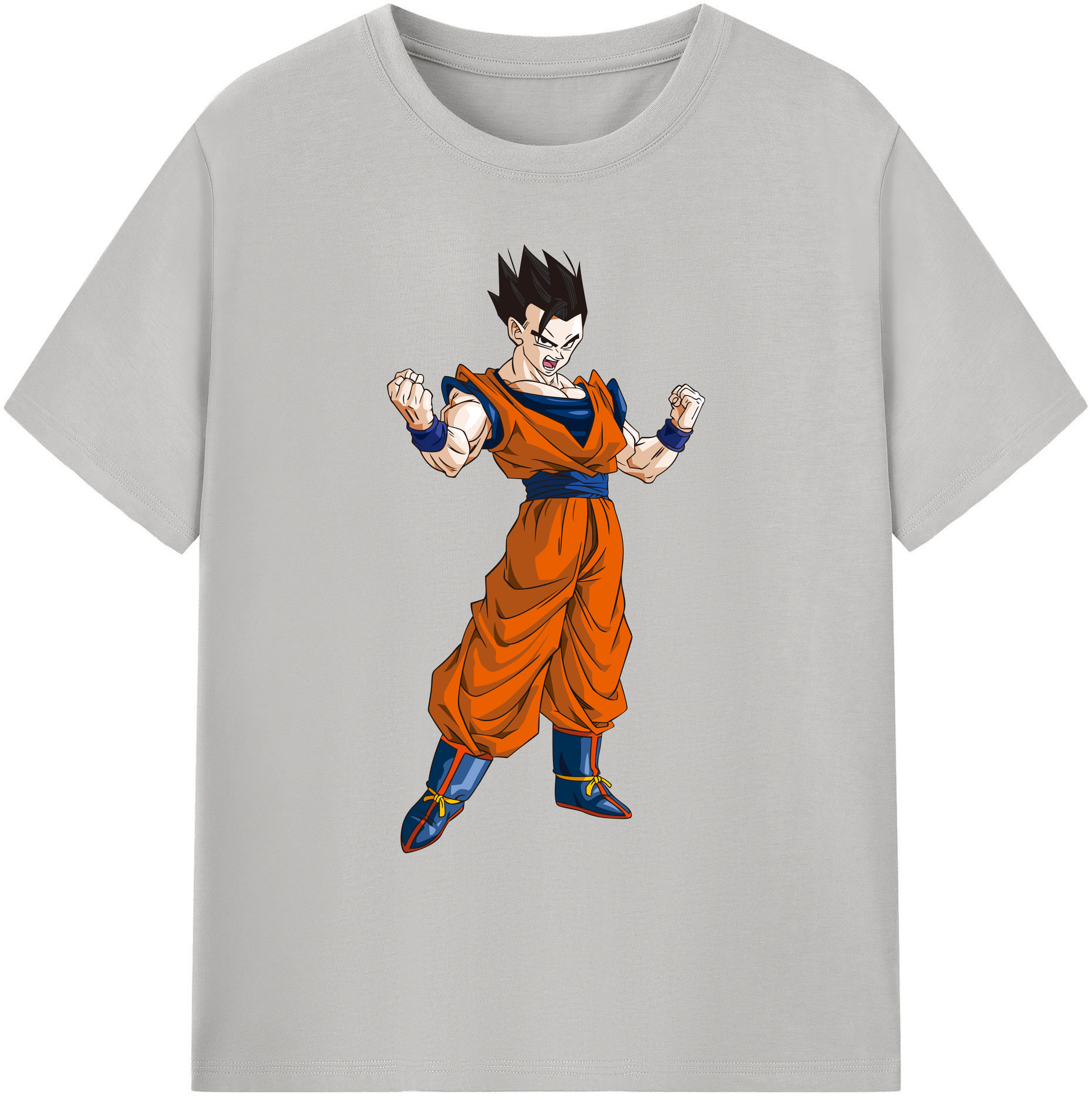 （画像用） ドラゴンボール 孫 悟飯（そんごはん）DRAGON BALL Son Gohan 綿100％ メンズ半袖Tシャツ｜肌触りやわらか＆通気性