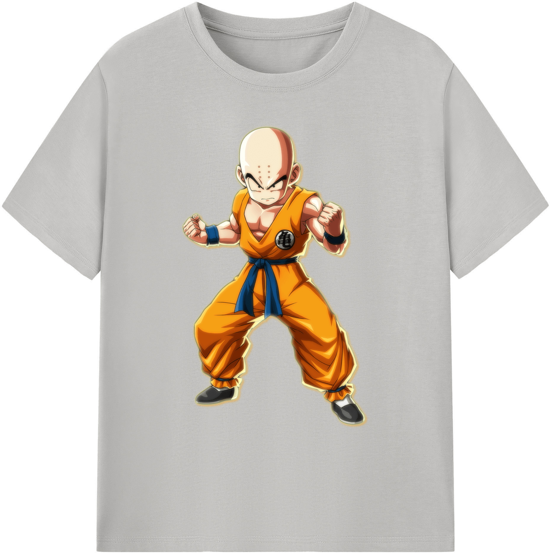 （画像用） ドラゴンボール クリリン DRAGON BALL krillin 綿100％ メンズ半袖Tシャツ｜肌触りやわらか＆通気性