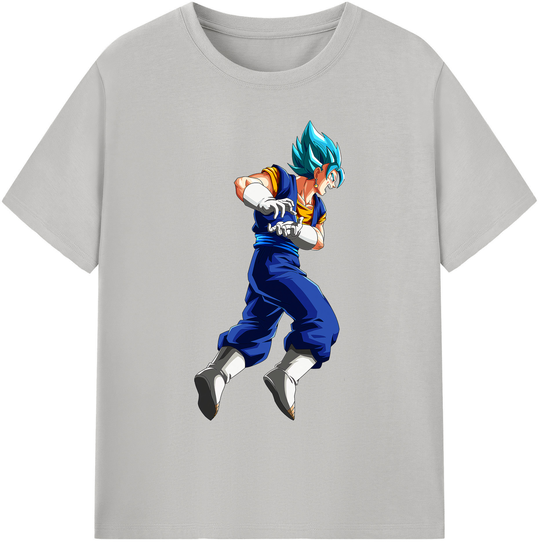 （画像用） ドラゴンボール ベジット DRAGON BALL Vegetto 綿100％ メンズ半袖Tシャツ｜肌触りやわらか＆通気性