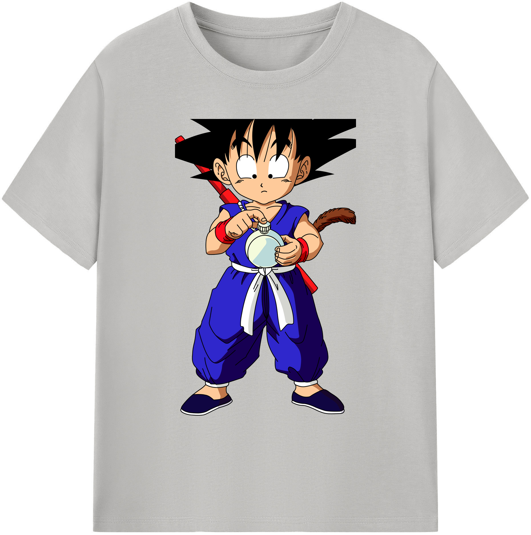 （画像用） ドラゴンボール 孫悟空（そん ごくう）Son Goku カカロット DRAGON BALL Kakarotto 綿100％ メンズ半袖Tシャツ｜肌触りやわらか＆通気性