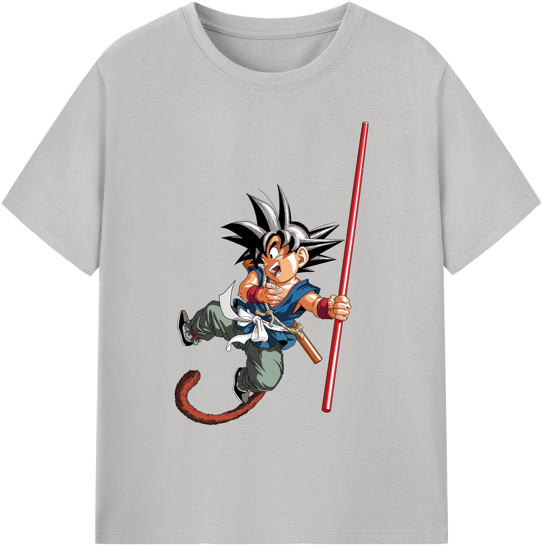 （画像用） ドラゴンボール 孫悟空（そん ごくう）Son Goku カカロット DRAGON BALL Kakarotto 綿100％ メンズ半袖Tシャツ｜肌触りやわらか＆通気性