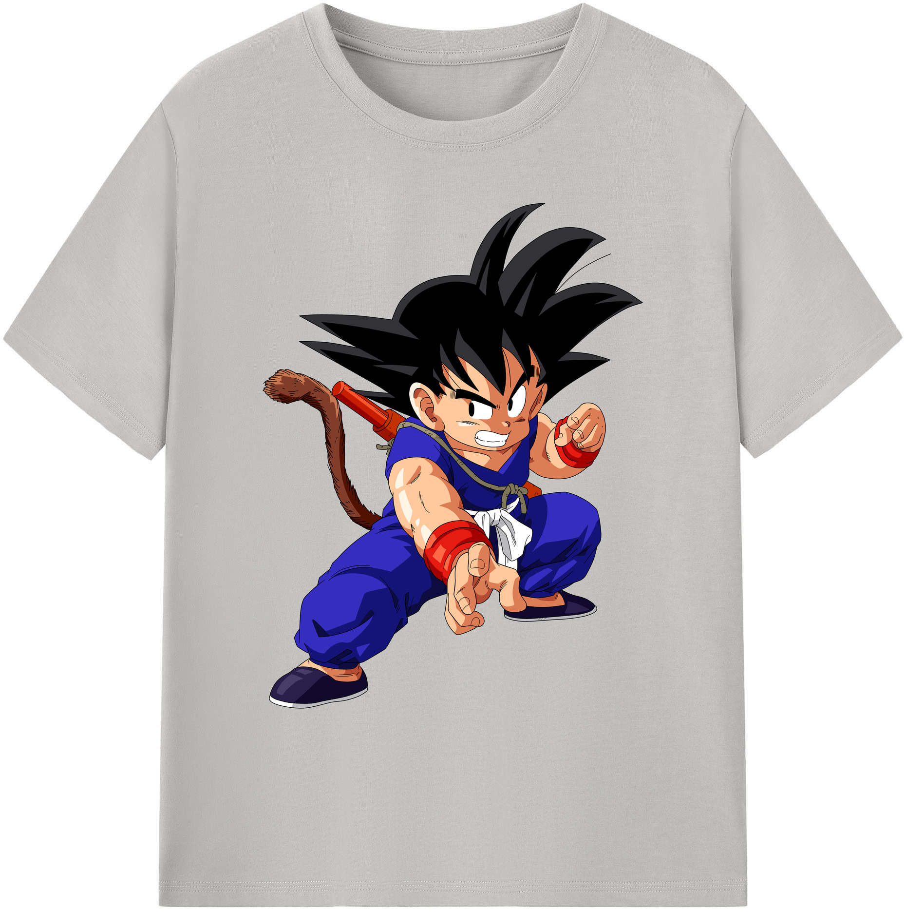 （画像用） ドラゴンボール 孫悟空（そん ごくう）Son Goku カカロット DRAGON BALL Kakarotto 綿100％ メンズ半袖Tシャツ｜肌触りやわらか＆通気性