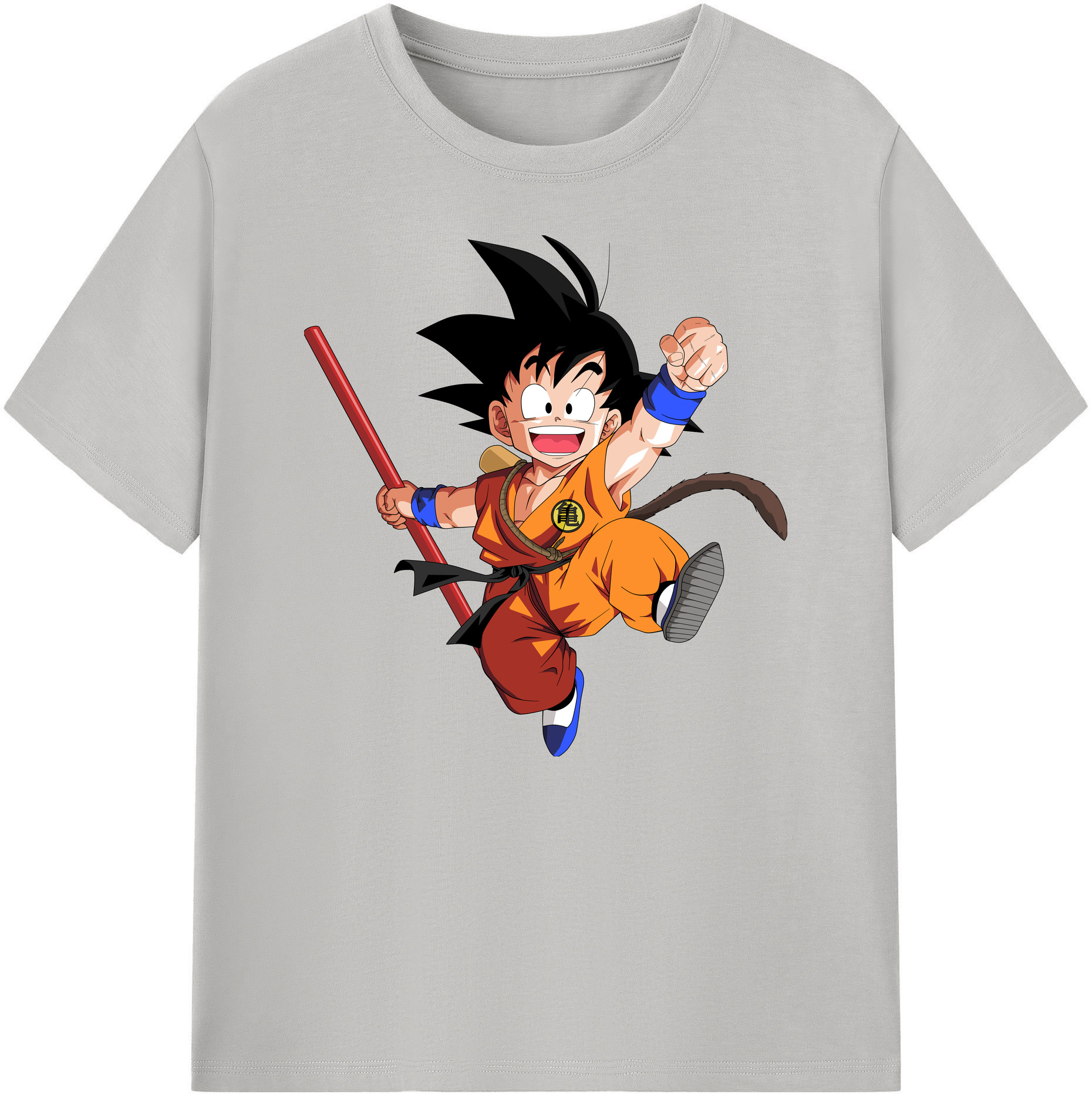 （画像用） ドラゴンボール 孫悟空（そん ごくう）Son Goku カカロット DRAGON BALL Kakarotto 綿100％ メンズ半袖Tシャツ｜肌触りやわらか＆通気性