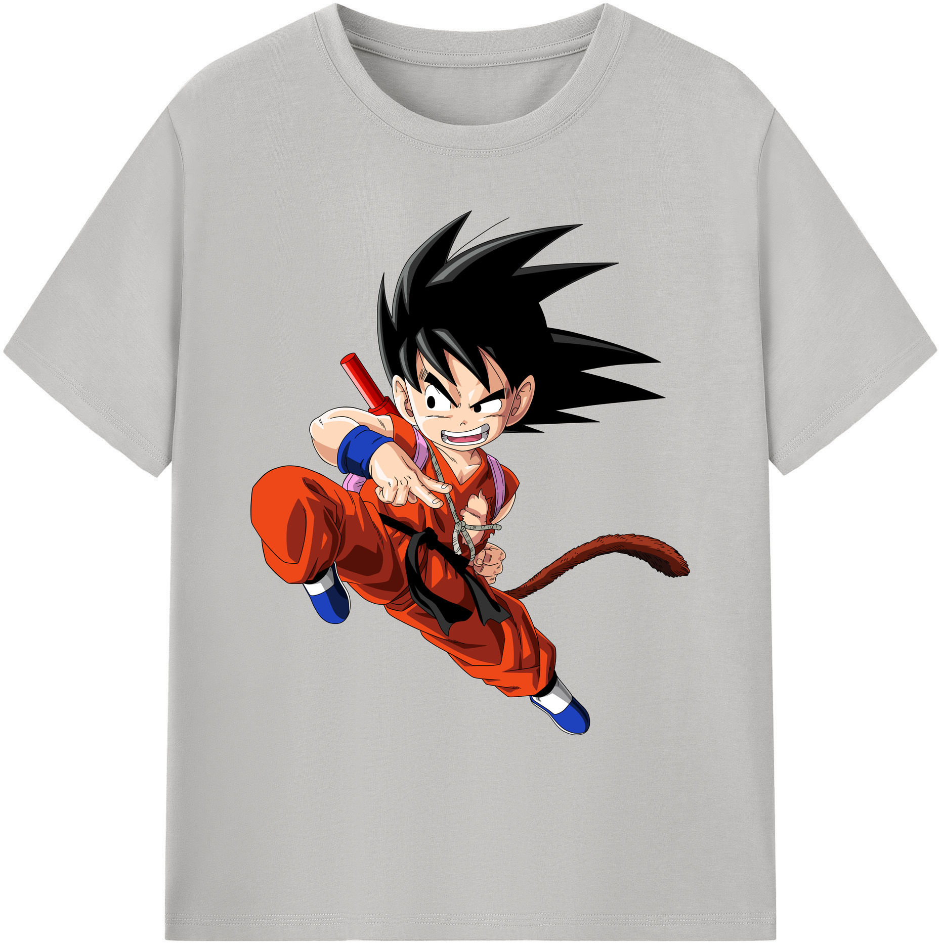 （画像用） ドラゴンボール 孫悟空（そん ごくう）Son Goku カカロット DRAGON BALL Kakarotto 綿100％ メンズ半袖Tシャツ｜肌触りやわらか＆通気性