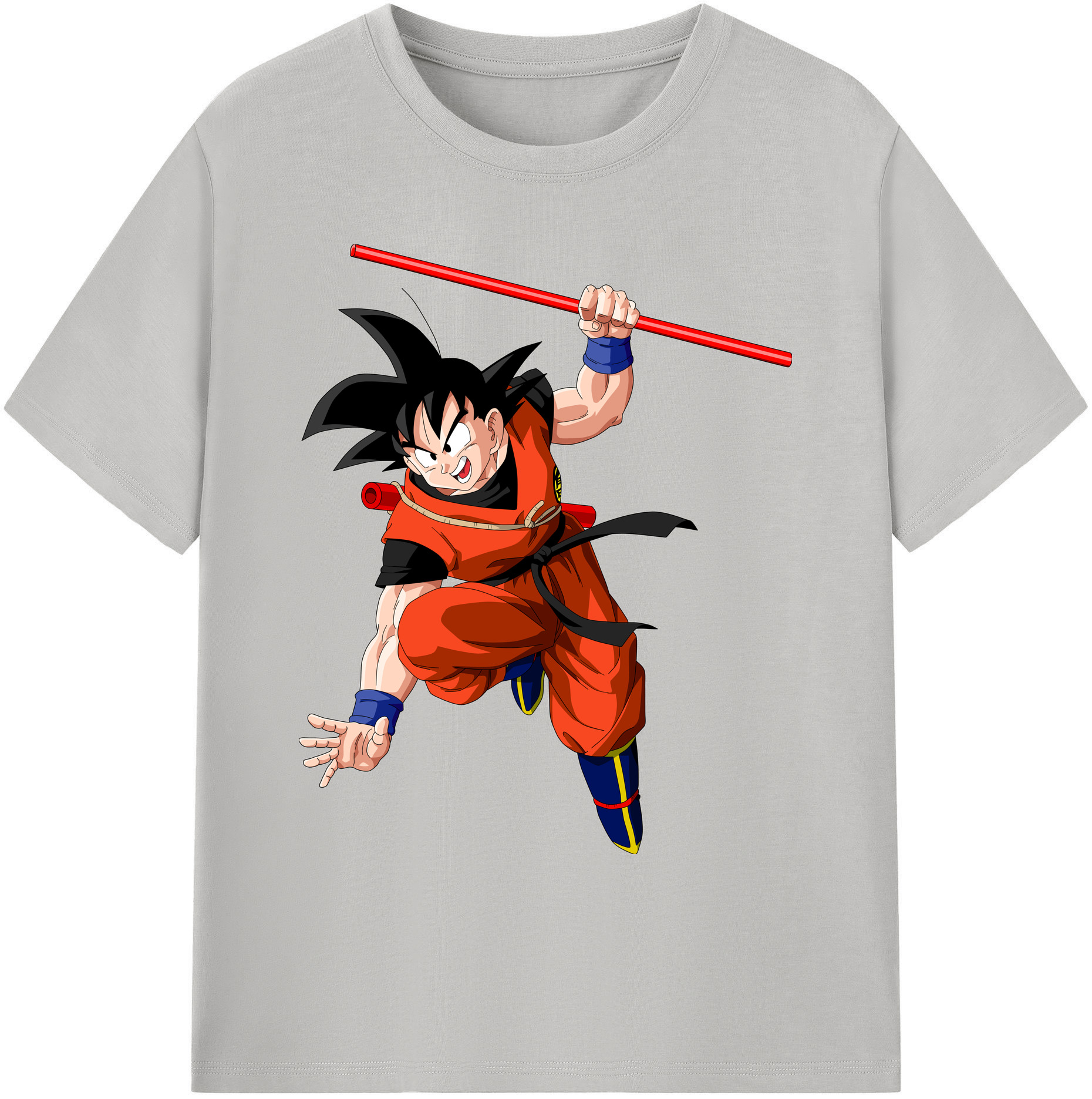 （画像用） ドラゴンボール 孫悟空（そん ごくう）Son Goku カカロット DRAGON BALL Kakarotto 綿100％ メンズ半袖Tシャツ｜肌触りやわらか＆通気性