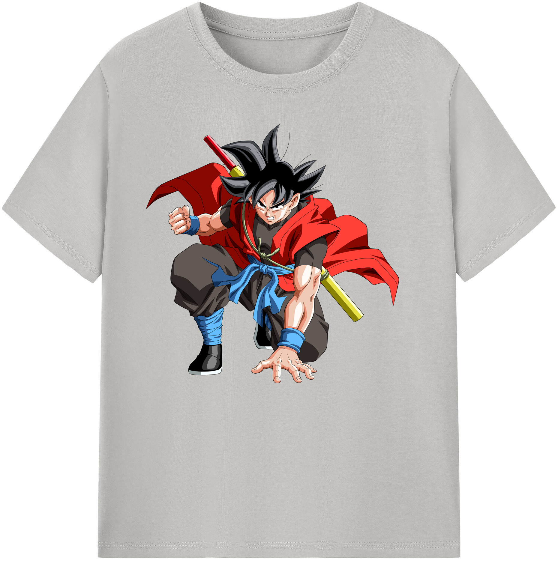 （画像用） ドラゴンボール 孫悟空（そん ごくう）Son Goku カカロット DRAGON BALL Kakarotto 綿100％ メンズ半袖Tシャツ｜肌触りやわらか＆通気性