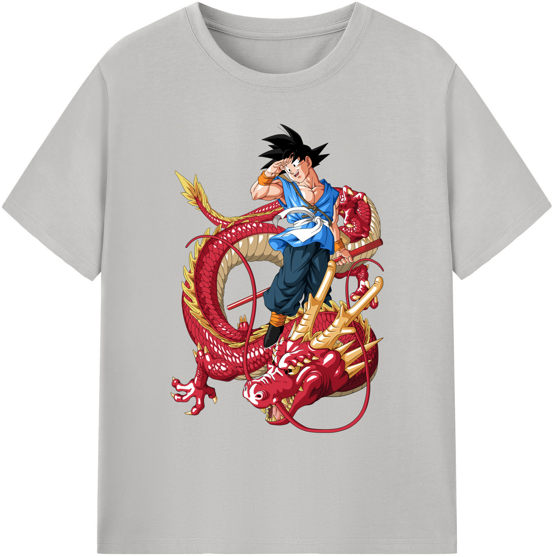 （画像用） ドラゴンボール 孫悟空（そん ごくう）Son Goku カカロット DRAGON BALL Kakarotto 綿100％ メンズ半袖Tシャツ｜肌触りやわらか＆通気性