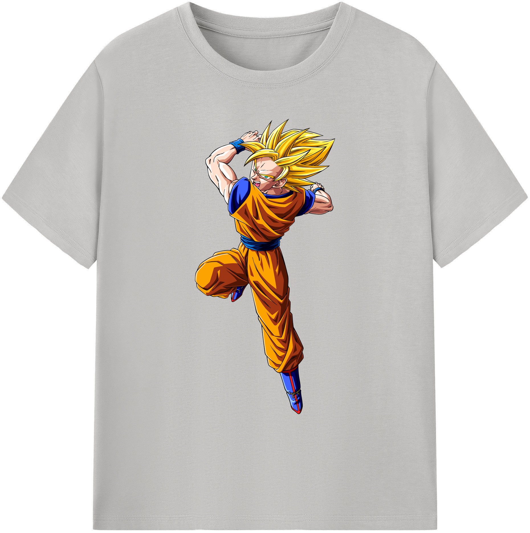（画像用） ドラゴンボール 孫悟空（そん ごくう）Son Goku カカロット DRAGON BALL Kakarotto 綿100％ メンズ半袖Tシャツ｜肌触りやわらか＆通気性