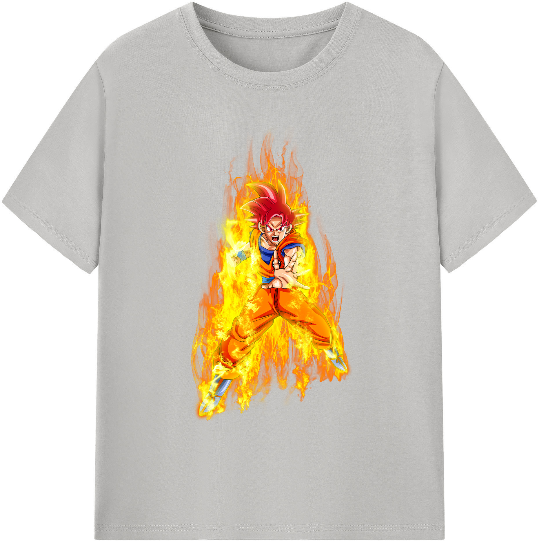 （画像用） ドラゴンボール 孫悟空（そん ごくう）Son Goku カカロット DRAGON BALL Kakarotto 綿100％ メンズ半袖Tシャツ｜肌触りやわらか＆通気性