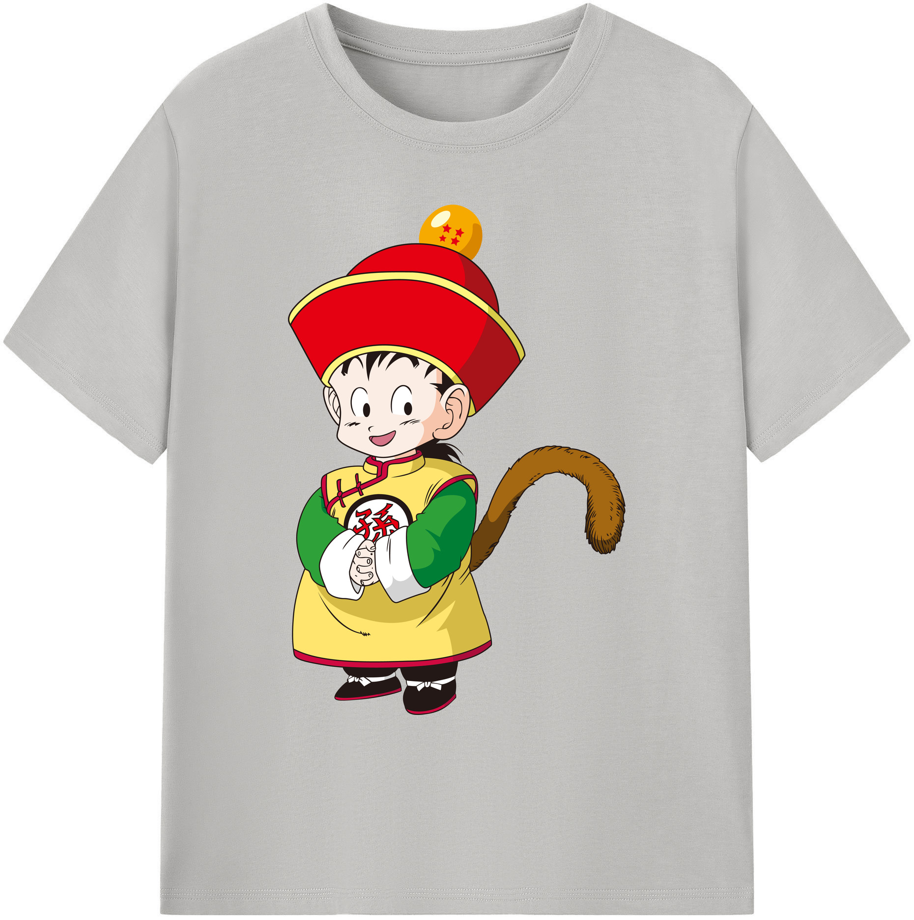 （画像用） ドラゴンボール 孫悟空（そん ごくう）Son Goku カカロット DRAGON BALL Kakarotto 綿100％ メンズ半袖Tシャツ｜肌触りやわらか＆通気性