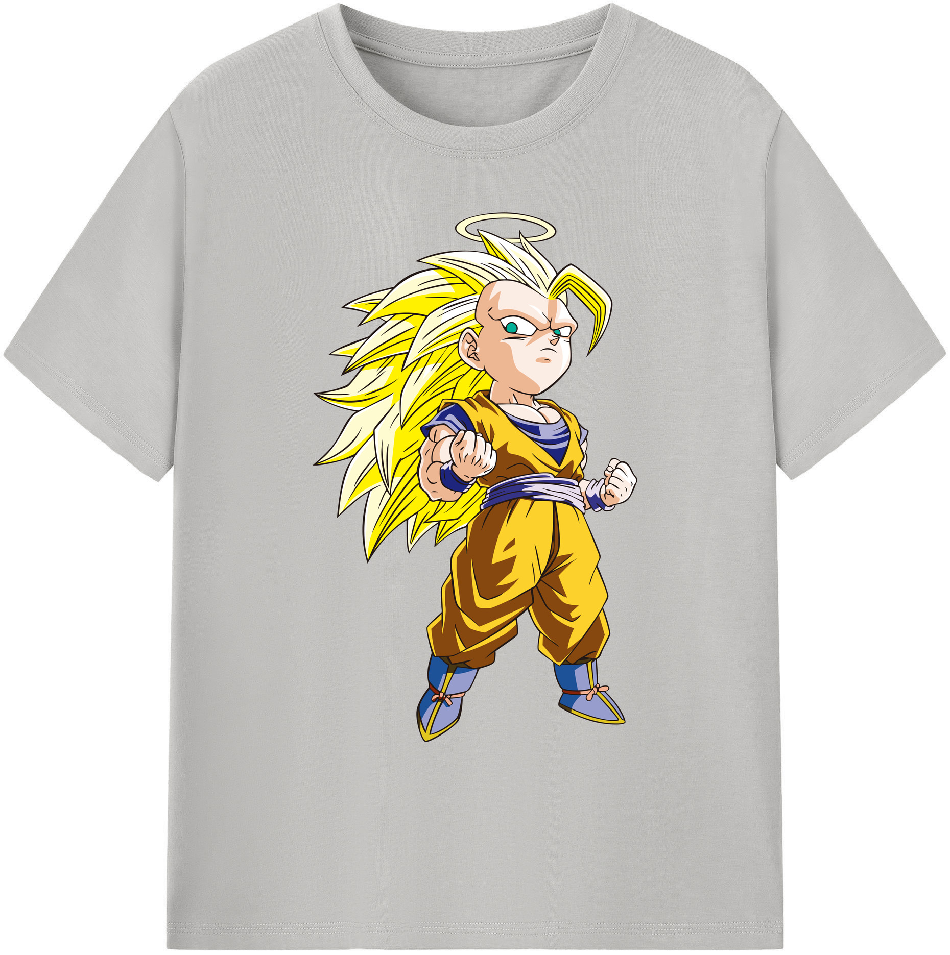（画像用） ドラゴンボール 孫悟空（そん ごくう）Son Goku カカロット DRAGON BALL Kakarotto 綿100％ メンズ半袖Tシャツ｜肌触りやわらか＆通気性