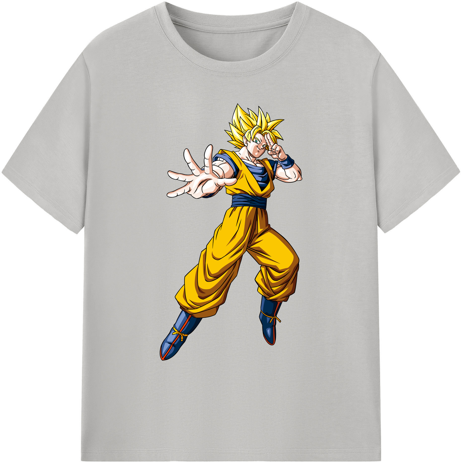 （画像用） ドラゴンボール 孫悟空（そん ごくう）Son Goku カカロット DRAGON BALL Kakarotto 綿100％ メンズ半袖Tシャツ｜肌触りやわらか＆通気性