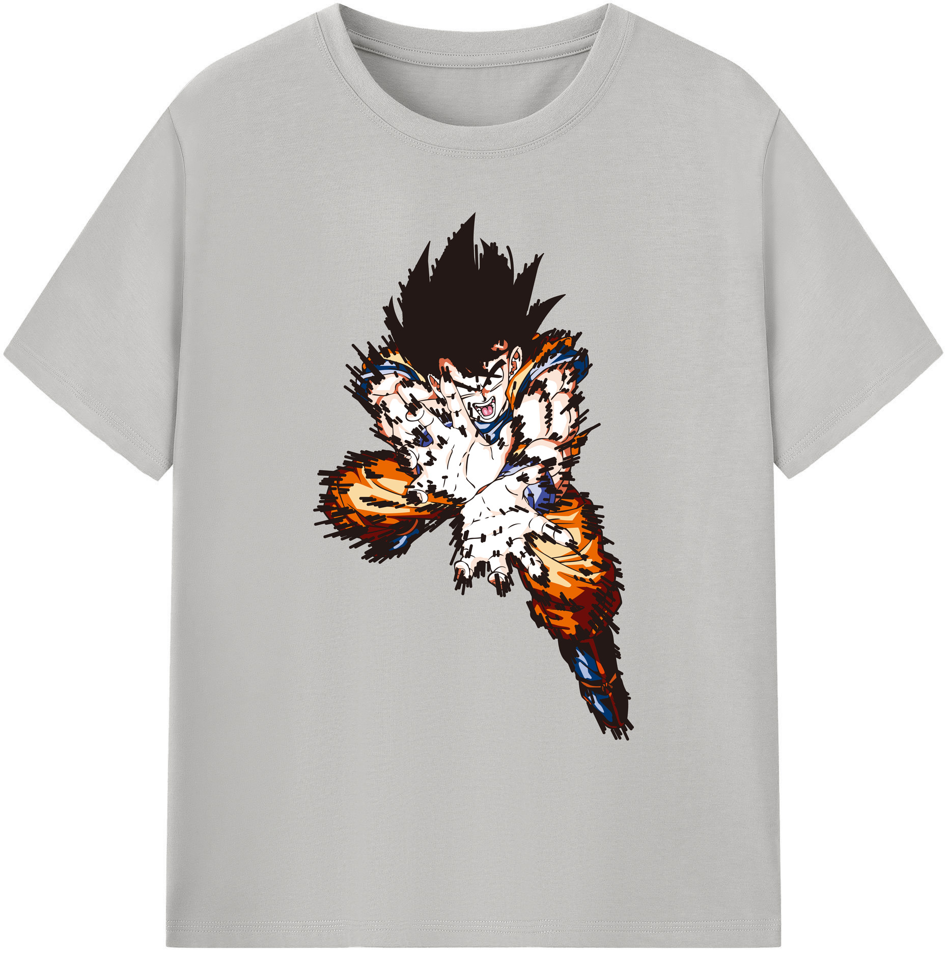 （画像用） ドラゴンボール 孫悟空（そん ごくう）Son Goku カカロット DRAGON BALL Kakarotto 綿100％ メンズ半袖Tシャツ｜肌触りやわらか＆通気性