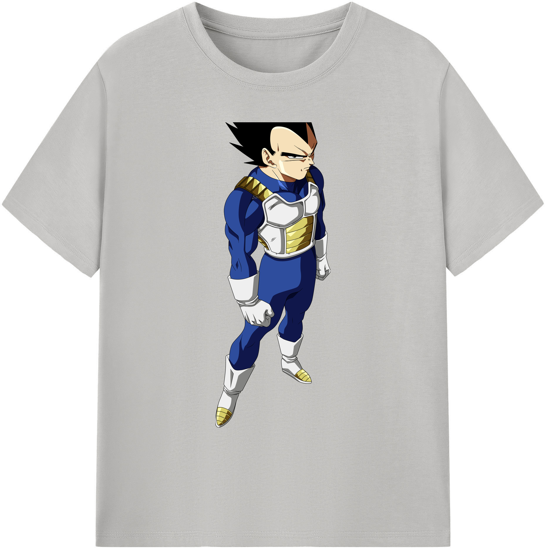 （画像用） ドラゴンボール ベジータ四世（Bejīta Yonsei）DRAGON BALL Vegeta IV 綿100％ メンズ半袖Tシャツ｜肌触りやわらか＆通気性