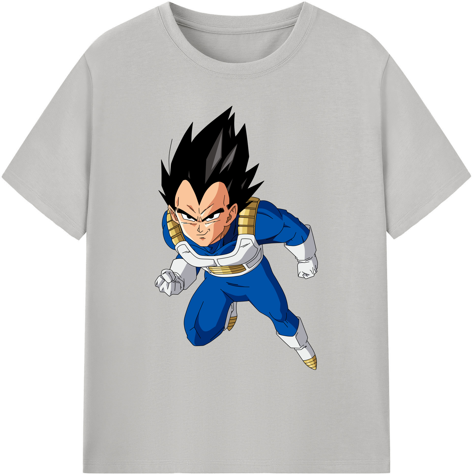 （画像用） ドラゴンボール ベジータ四世（Bejīta Yonsei）DRAGON BALL Vegeta IV 綿100％ メンズ半袖Tシャツ｜肌触りやわらか＆通気性