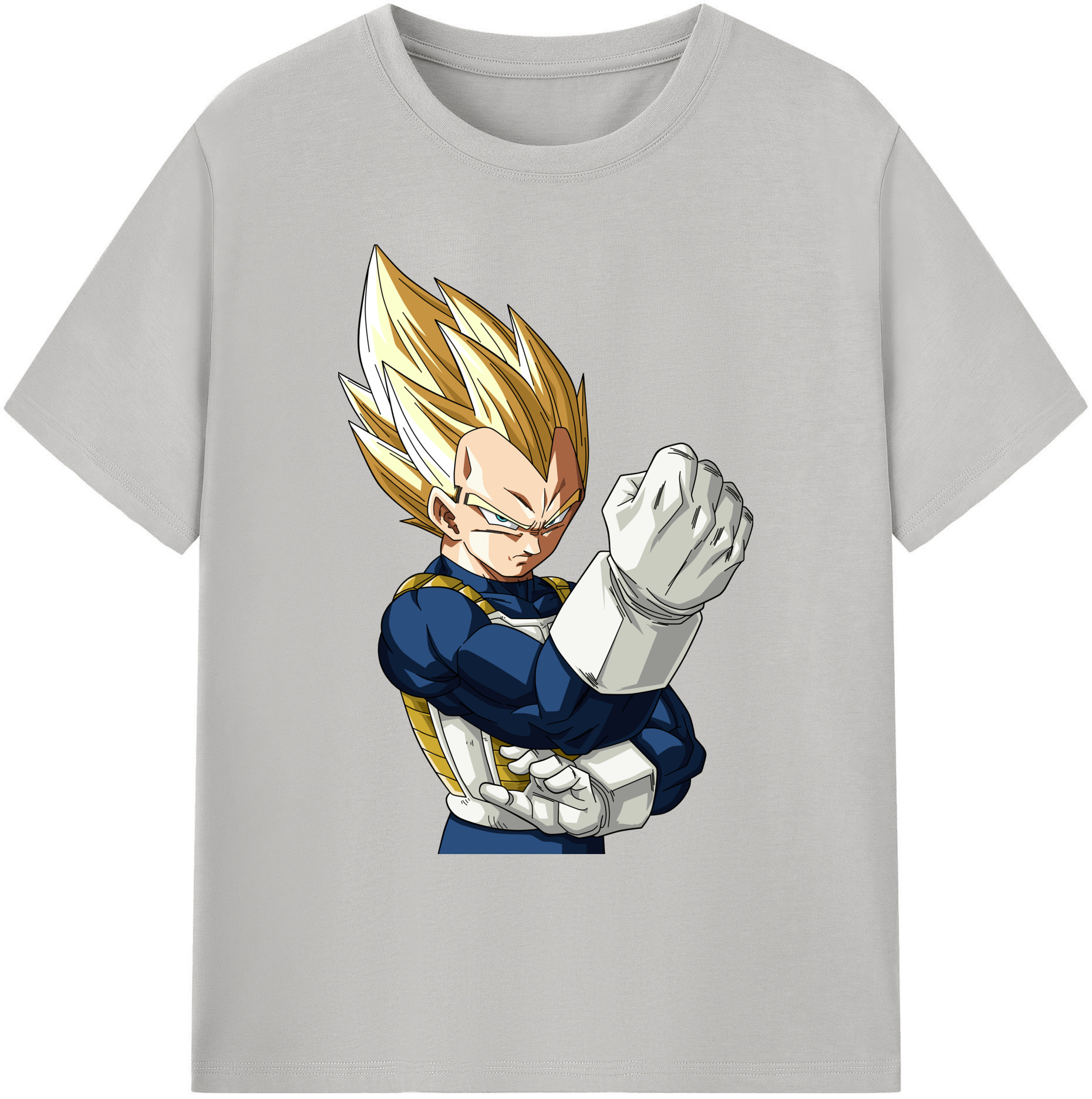 （画像用） ドラゴンボール ベジータ四世（Bejīta Yonsei）DRAGON BALL Vegeta IV 綿100％ メンズ半袖Tシャツ｜肌触りやわらか＆通気性