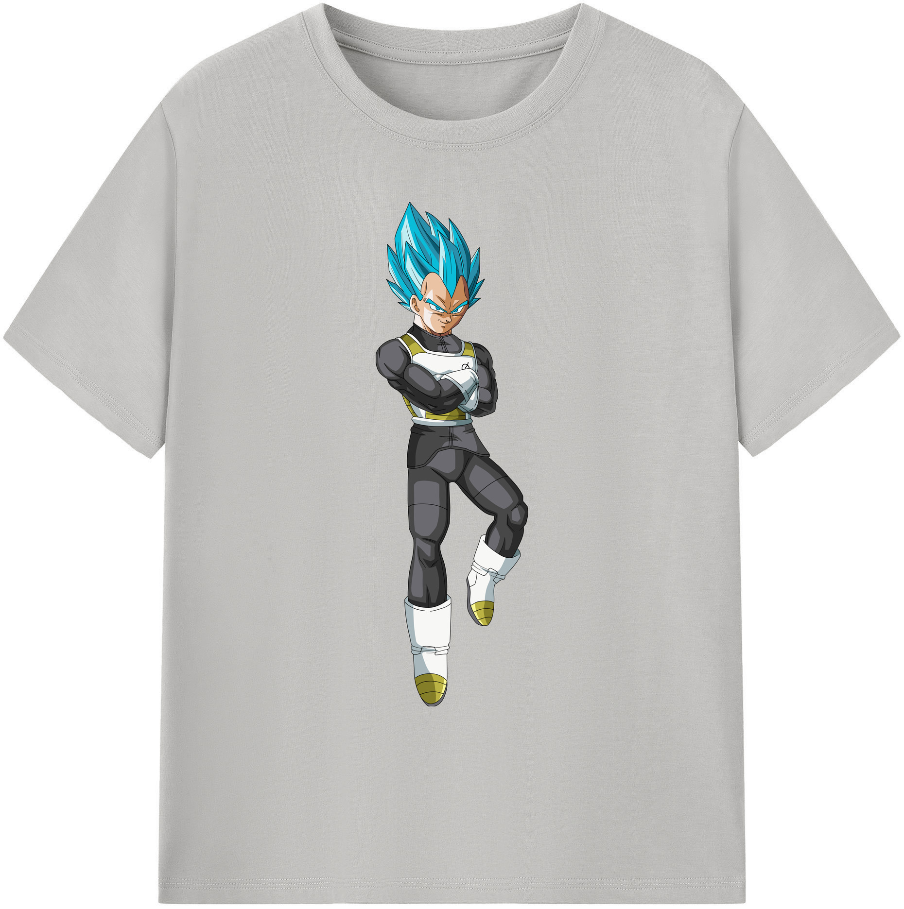 （画像用） ドラゴンボール ベジータ四世（Bejīta Yonsei）DRAGON BALL Vegeta IV 綿100％ メンズ半袖Tシャツ｜肌触りやわらか＆通気性