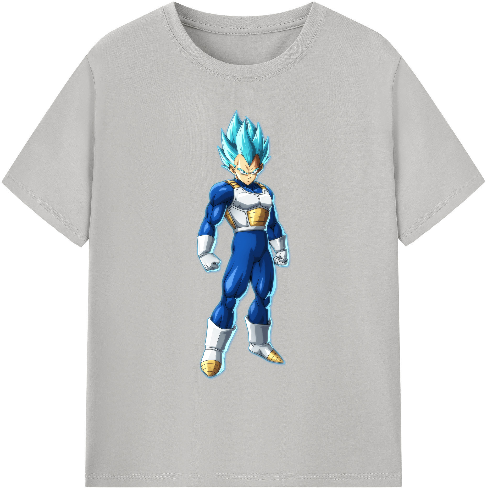 （画像用） ドラゴンボール ベジータ四世（Bejīta Yonsei）DRAGON BALL Vegeta IV 綿100％ メンズ半袖Tシャツ｜肌触りやわらか＆通気性