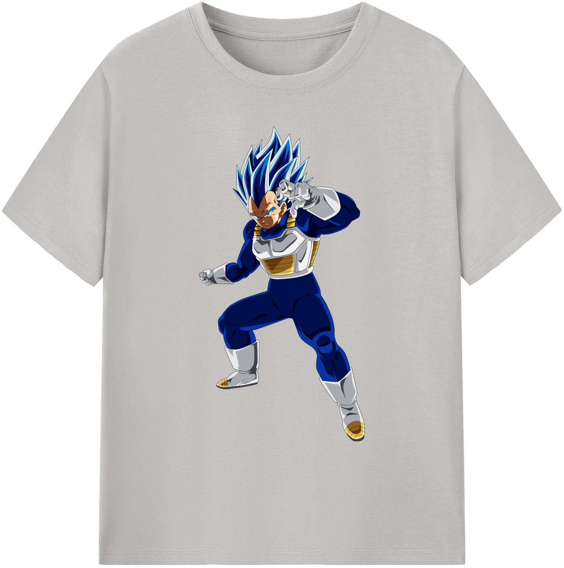 （画像用） ドラゴンボール ベジータ四世（Bejīta Yonsei）DRAGON BALL Vegeta IV 綿100％ メンズ半袖Tシャツ｜肌触りやわらか＆通気性