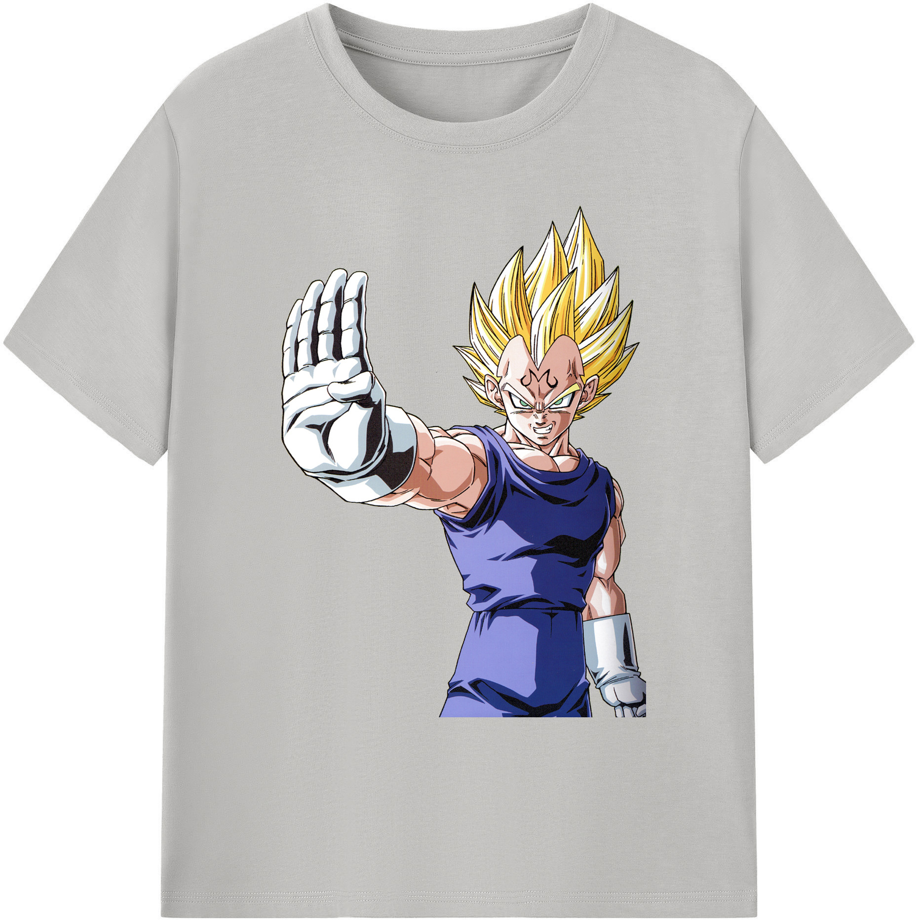 （画像用） ドラゴンボール ベジータ四世（Bejīta Yonsei）DRAGON BALL Vegeta IV 綿100％ メンズ半袖Tシャツ｜肌触りやわらか＆通気性