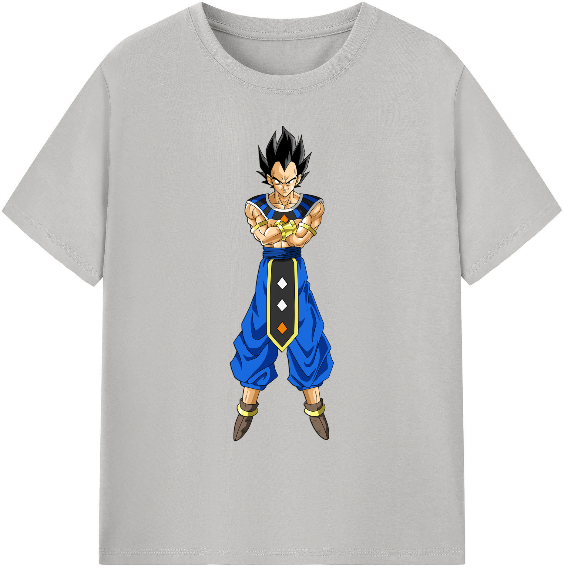 （画像用） ドラゴンボール ベジータ四世（Bejīta Yonsei）DRAGON BALL Vegeta IV 綿100％ メンズ半袖Tシャツ｜肌触りやわらか＆通気性