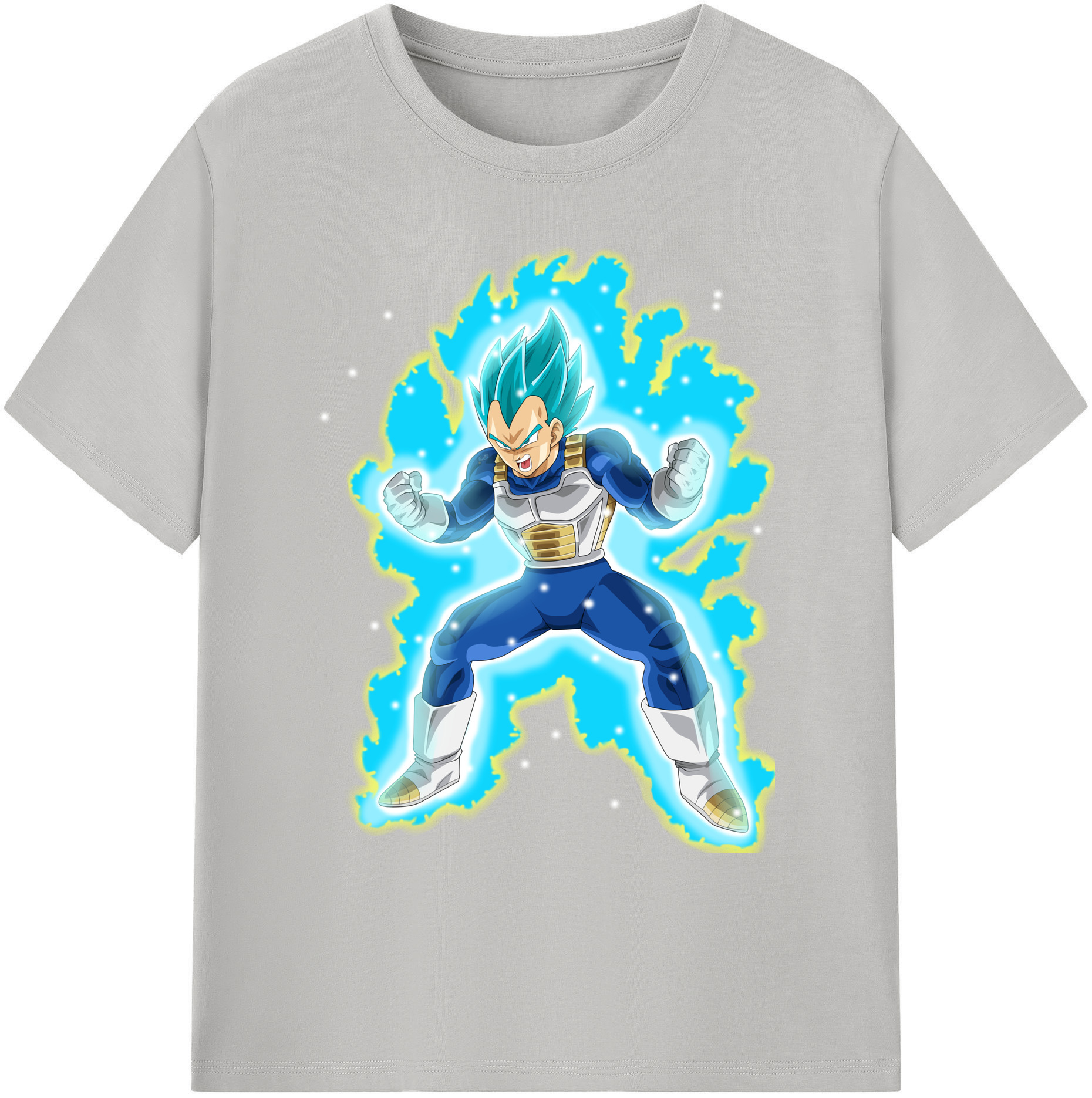 （画像用） ドラゴンボール ベジータ四世（Bejīta Yonsei）DRAGON BALL Vegeta IV 綿100％ メンズ半袖Tシャツ｜肌触りやわらか＆通気性