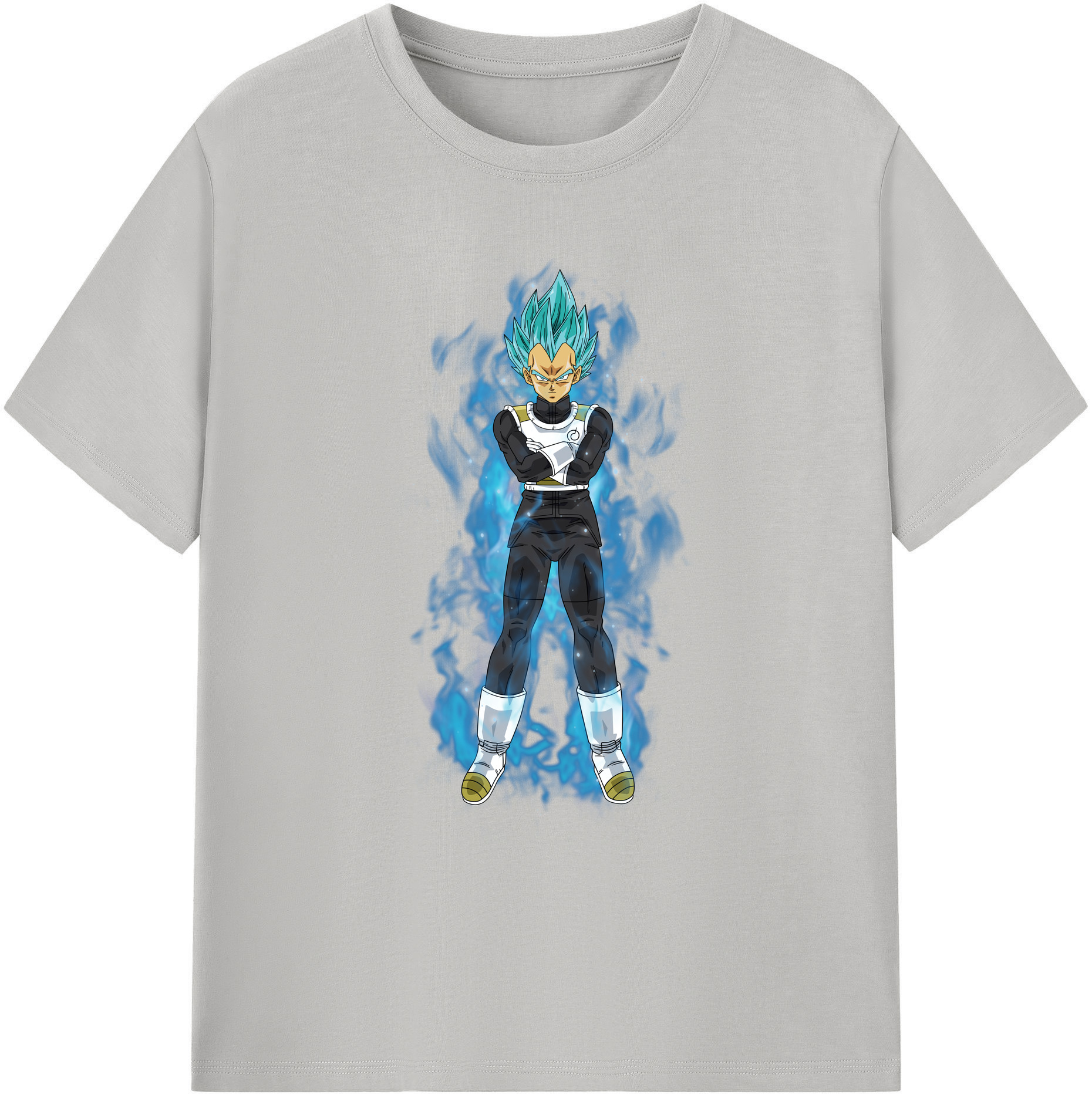 （画像用） ドラゴンボール ベジータ四世（Bejīta Yonsei）DRAGON BALL Vegeta IV 綿100％ メンズ半袖Tシャツ｜肌触りやわらか＆通気性
