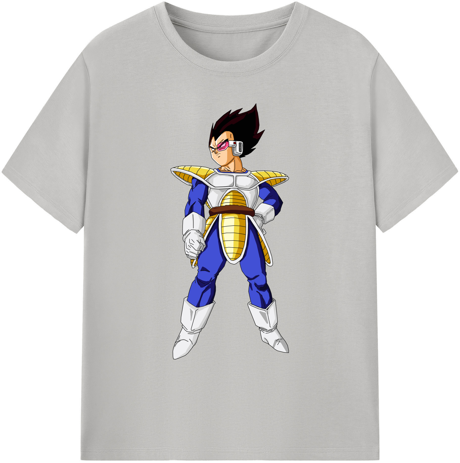 （画像用） ドラゴンボール ベジータ四世（Bejīta Yonsei）DRAGON BALL Vegeta IV 綿100％ メンズ半袖Tシャツ｜肌触りやわらか＆通気性