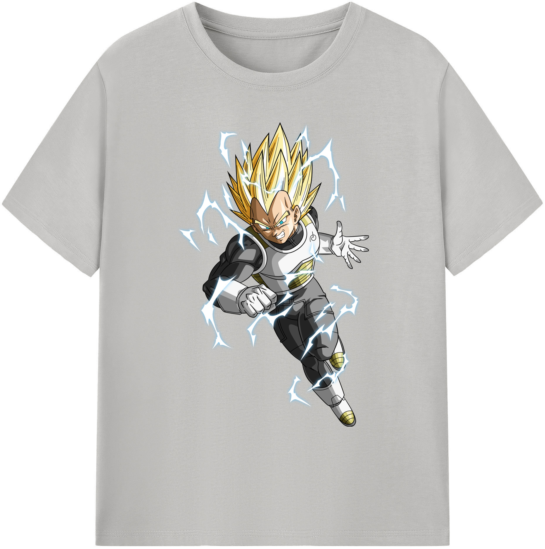 （画像用） ドラゴンボール ベジータ四世（Bejīta Yonsei）DRAGON BALL Vegeta IV 綿100％ メンズ半袖Tシャツ｜肌触りやわらか＆通気性