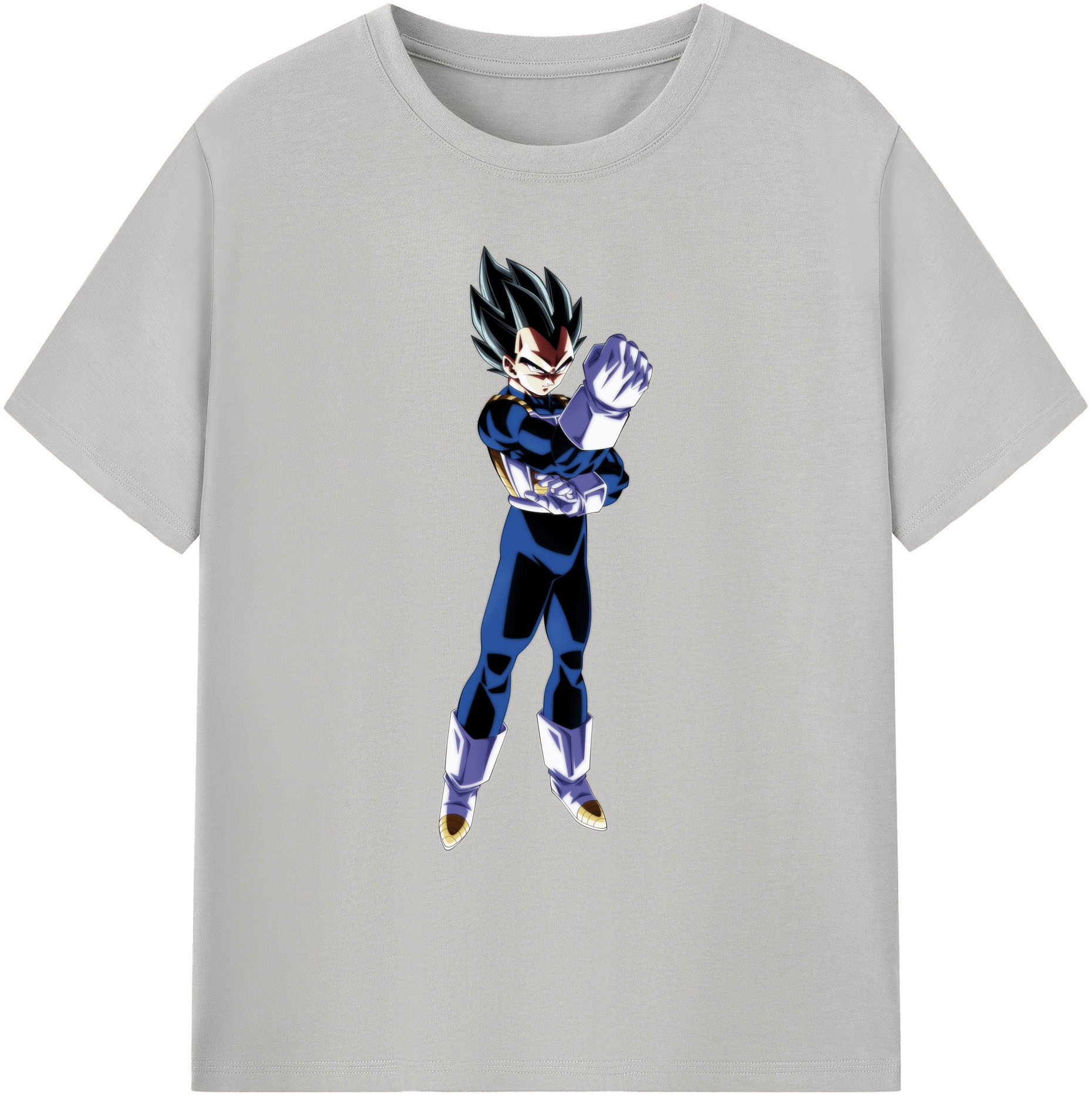 （画像用） ドラゴンボール ベジータ四世（Bejīta Yonsei）DRAGON BALL Vegeta IV 綿100％ メンズ半袖Tシャツ｜肌触りやわらか＆通気性