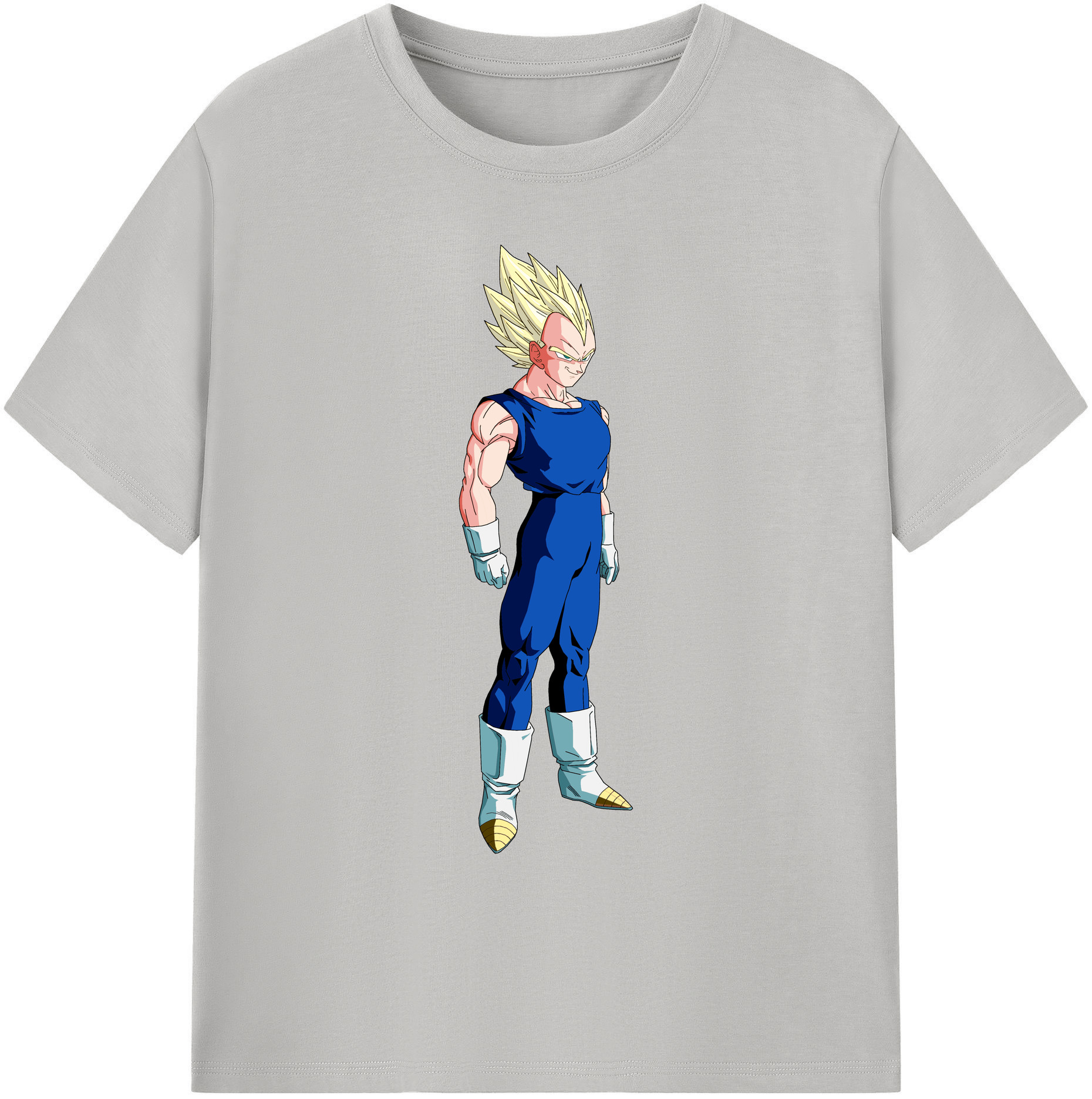 （画像用） ドラゴンボール ベジータ四世（Bejīta Yonsei）DRAGON BALL Vegeta IV 綿100％ メンズ半袖Tシャツ｜肌触りやわらか＆通気性