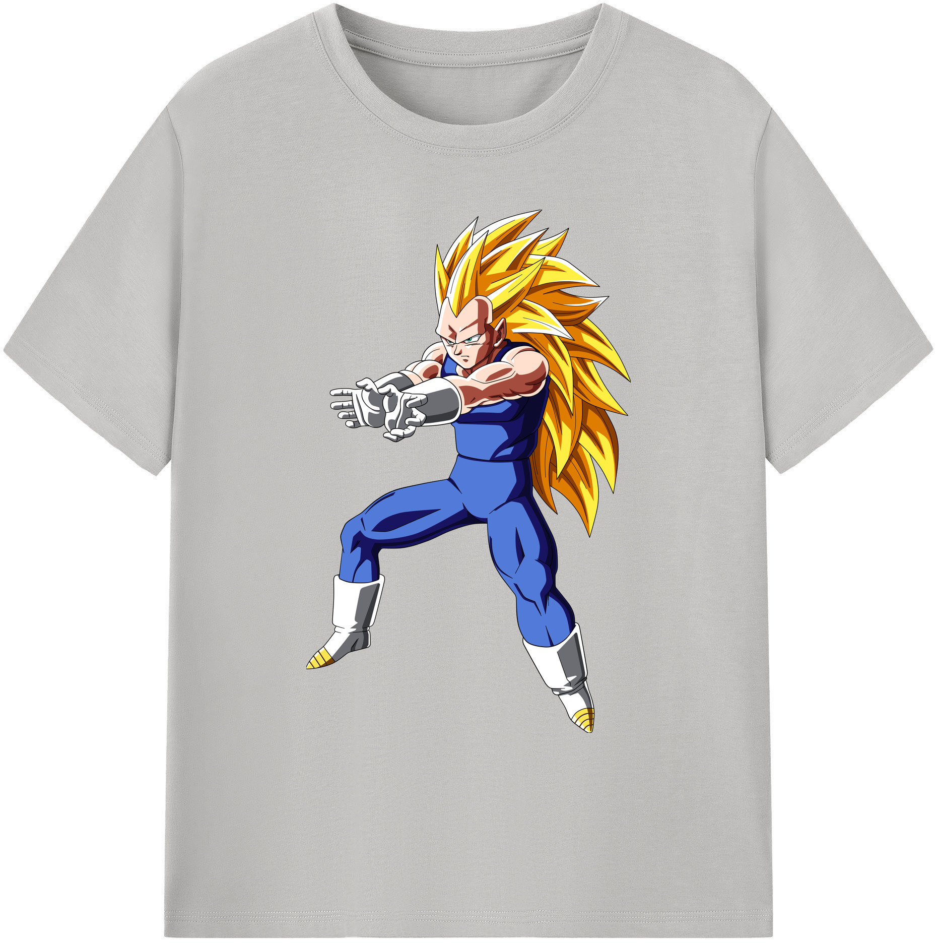（画像用） ドラゴンボール ベジータ四世（Bejīta Yonsei）DRAGON BALL Vegeta IV 綿100％ メンズ半袖Tシャツ｜肌触りやわらか＆通気性