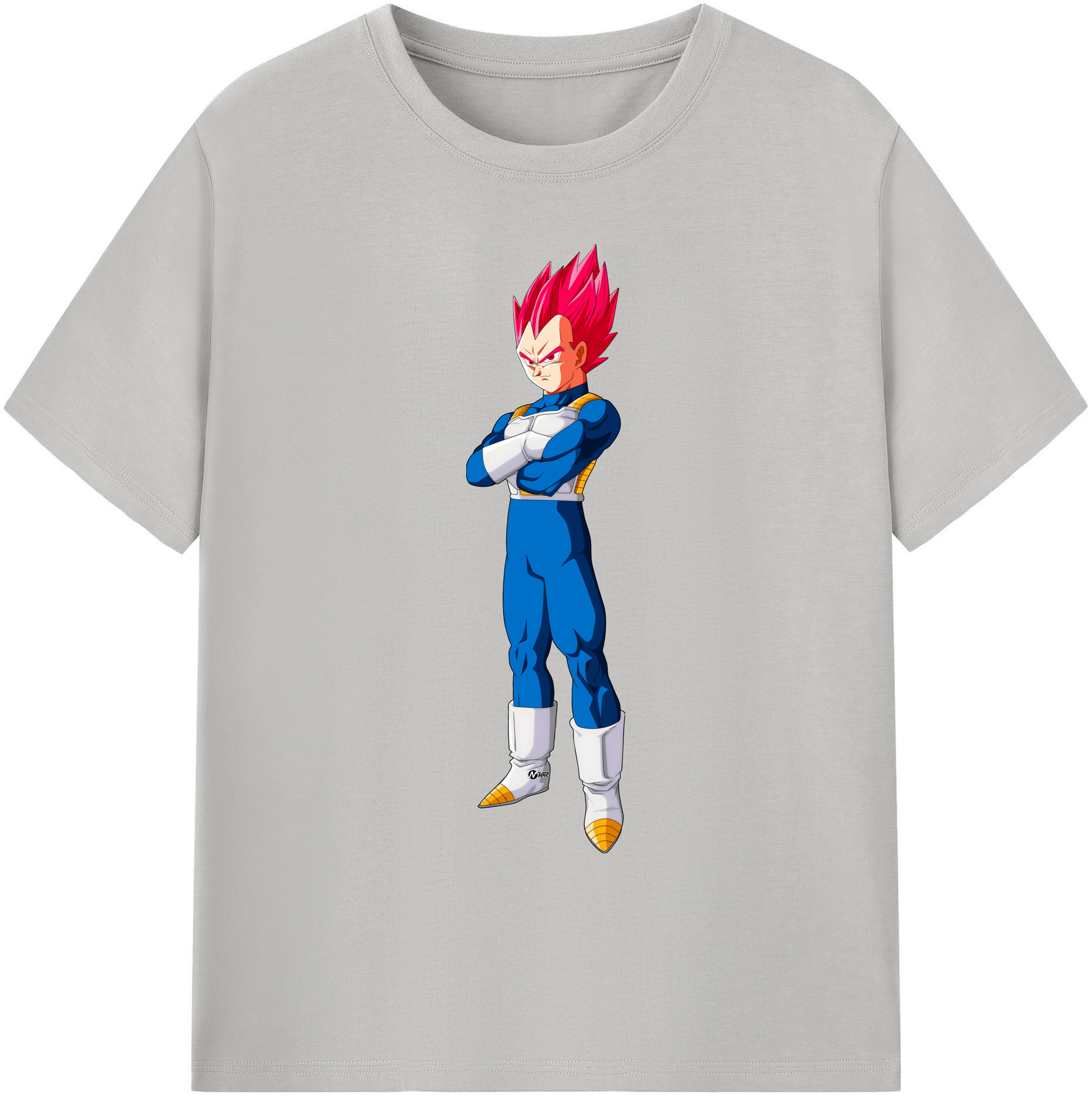 （画像用） ドラゴンボール ベジータ四世（Bejīta Yonsei）DRAGON BALL Vegeta IV 綿100％ メンズ半袖Tシャツ｜肌触りやわらか＆通気性