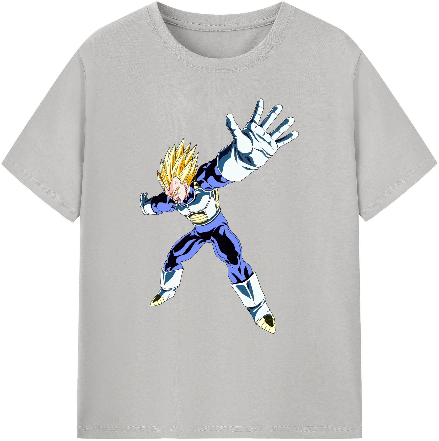 （画像用） ドラゴンボール ベジータ四世（Bejīta Yonsei）DRAGON BALL Vegeta IV 綿100％ メンズ半袖Tシャツ｜肌触りやわらか＆通気性