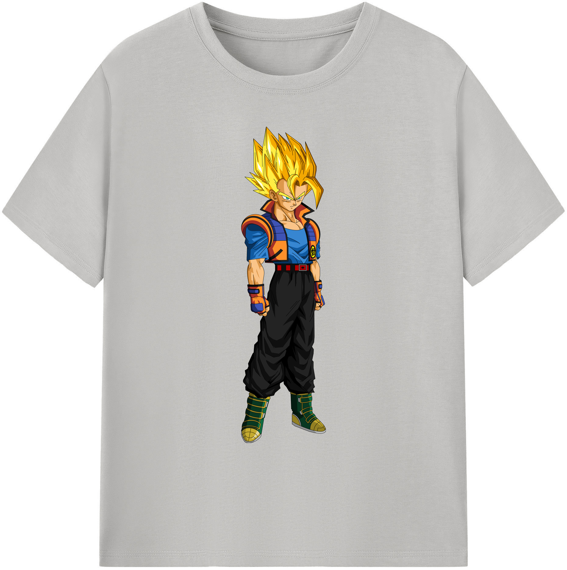 （画像用） ドラゴンボール ベジータ四世（Bejīta Yonsei）DRAGON BALL Vegeta IV 綿100％ メンズ半袖Tシャツ｜肌触りやわらか＆通気性