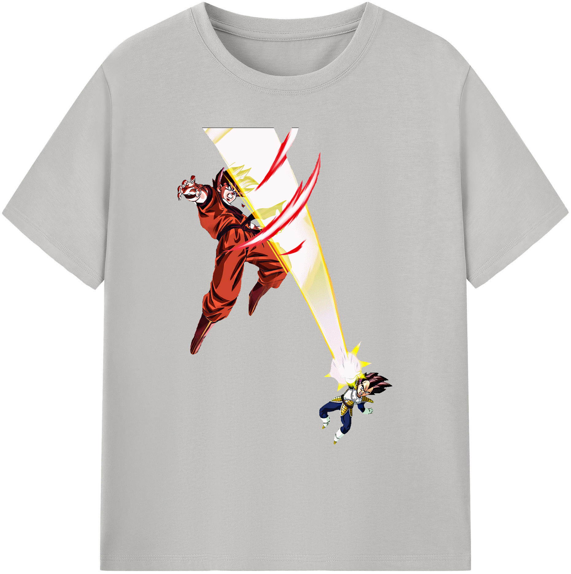 （画像用） ドラゴンボール ベジータ四世（Bejīta Yonsei）DRAGON BALL Vegeta IV 綿100％ メンズ半袖Tシャツ｜肌触りやわらか＆通気性