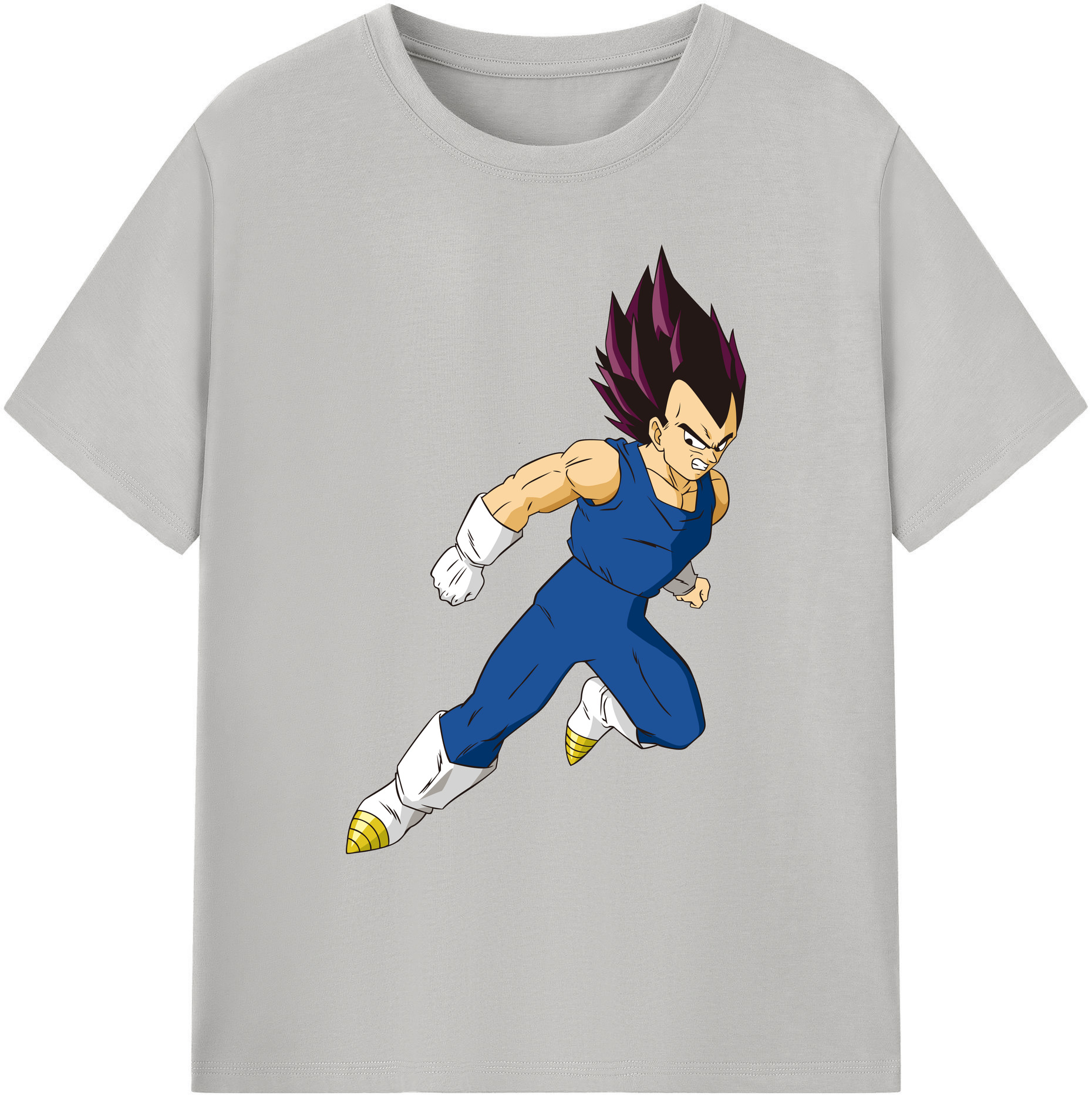 （画像用） ドラゴンボール ベジータ四世（Bejīta Yonsei）DRAGON BALL Vegeta IV 綿100％ メンズ半袖Tシャツ｜肌触りやわらか＆通気性
