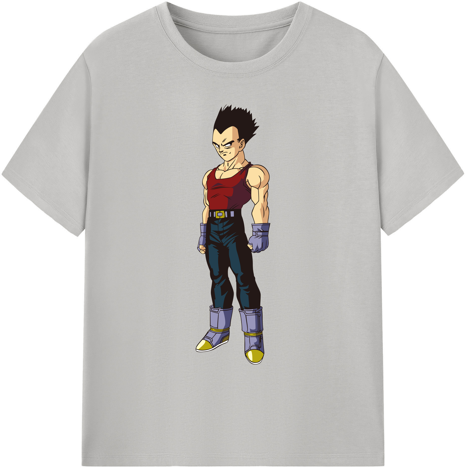 （画像用） ドラゴンボール ベジータ四世（Bejīta Yonsei）DRAGON BALL Vegeta IV 綿100％ メンズ半袖Tシャツ｜肌触りやわらか＆通気性