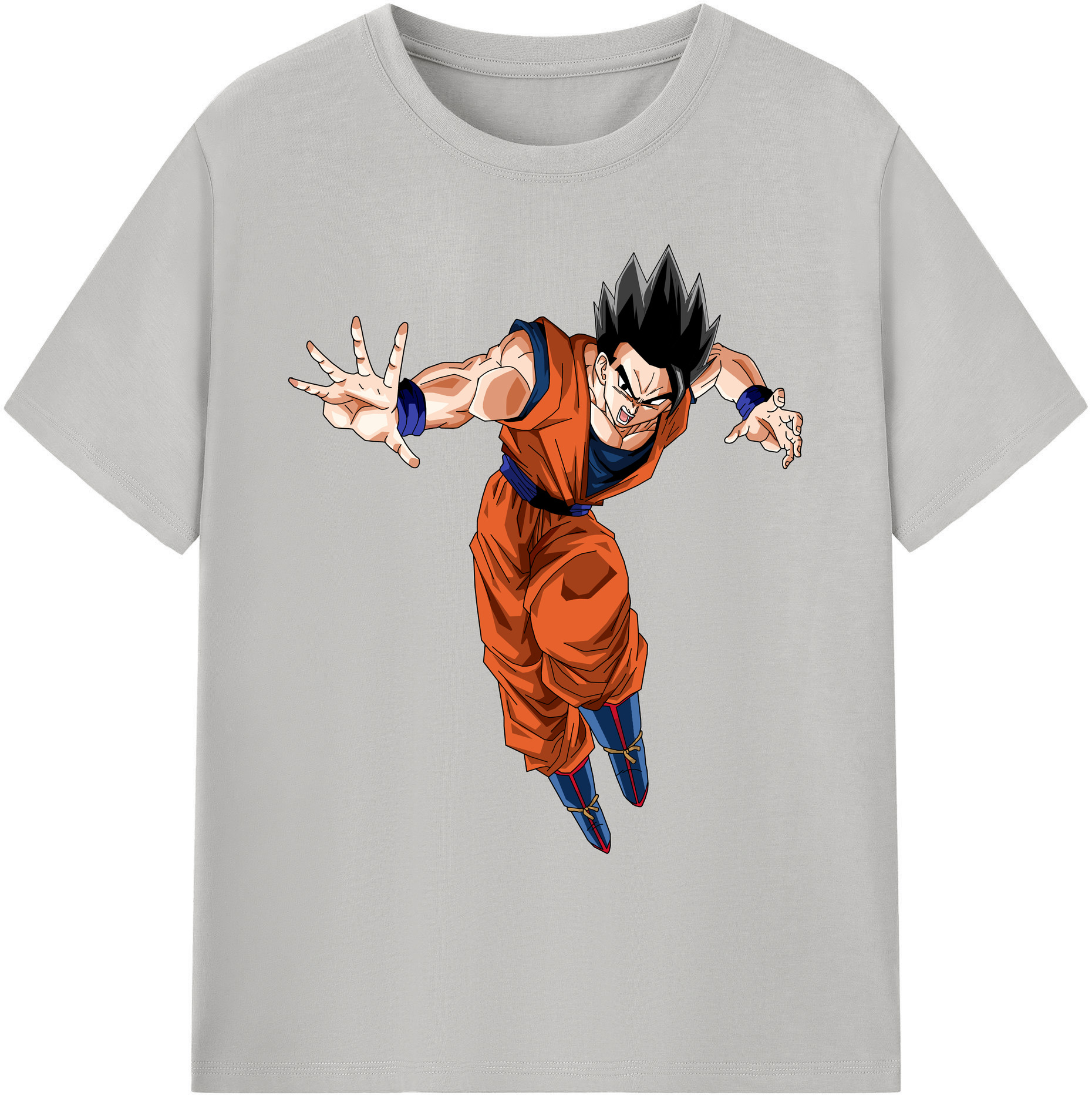 （画像用） ドラゴンボール 孫 悟飯（そんごはん）DRAGON BALL Son Gohan 綿100％ メンズ半袖Tシャツ｜肌触りやわらか＆通気性