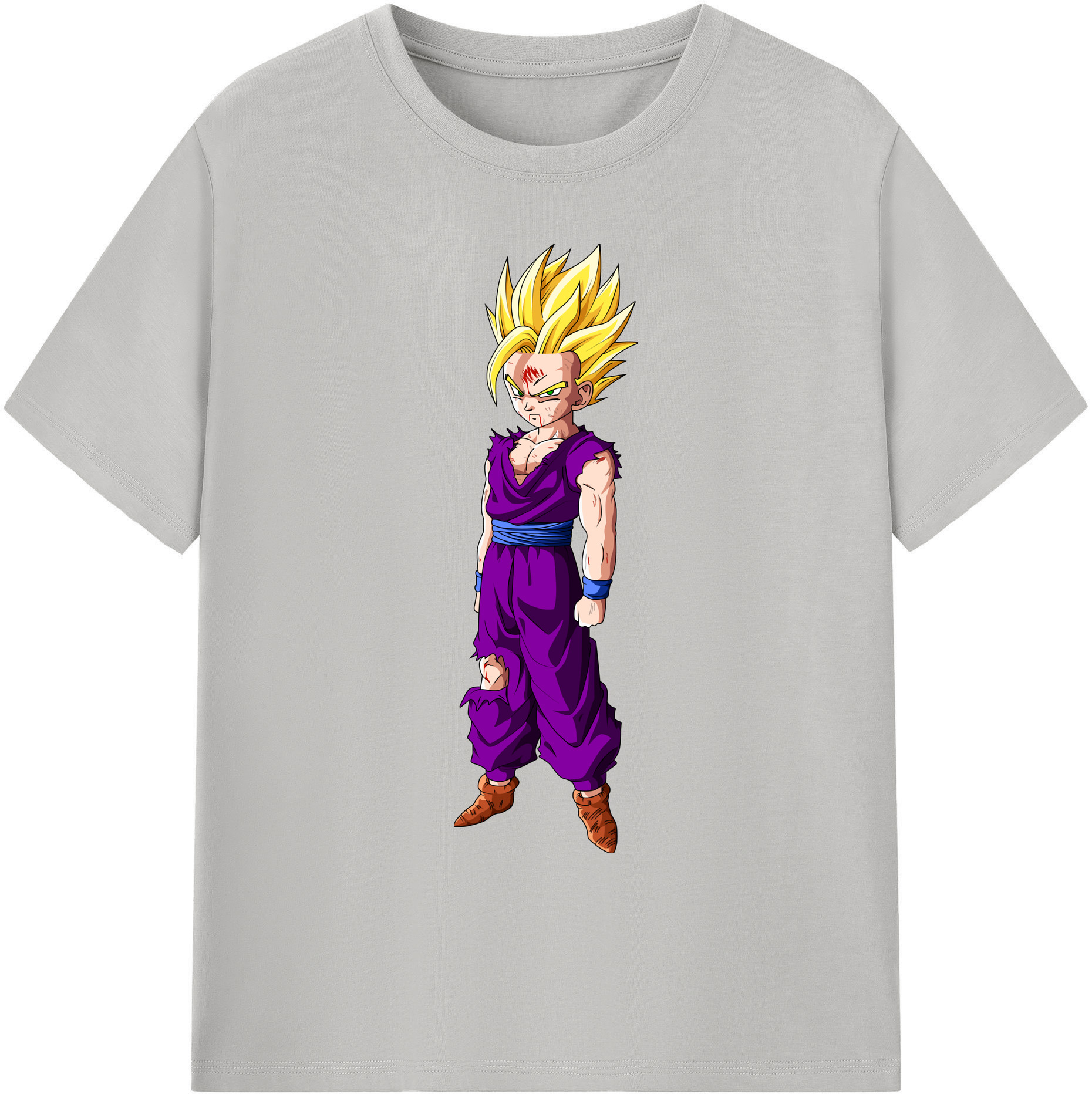 （画像用） ドラゴンボール 孫 悟飯（そんごはん）DRAGON BALL Son Gohan 綿100％ メンズ半袖Tシャツ｜肌触りやわらか＆通気性